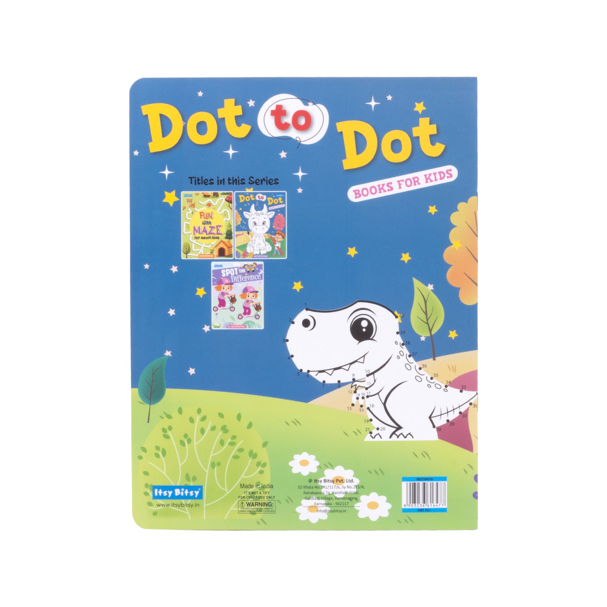 Dot to Dot Activity Book for Kids L21.5 x W28cm 16pages 1Book