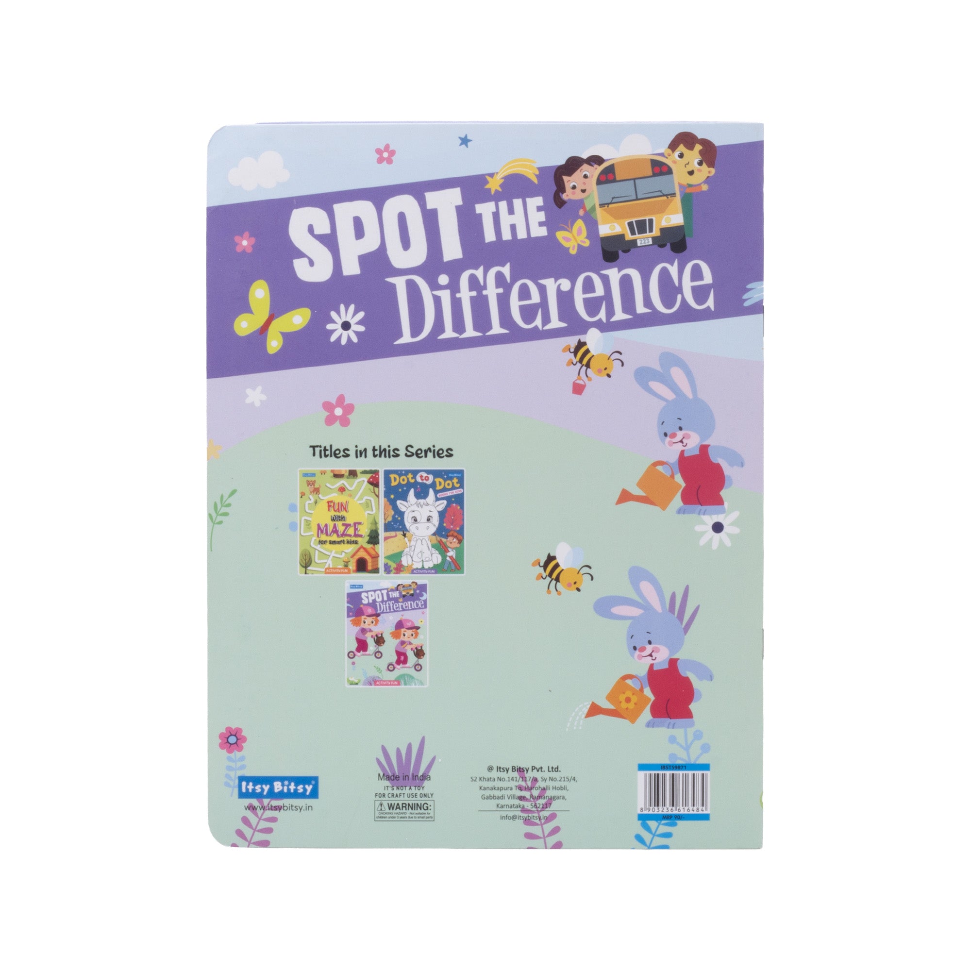 Spot the Difference Activity Fun L21.5 x W28cm 16pages 1Book