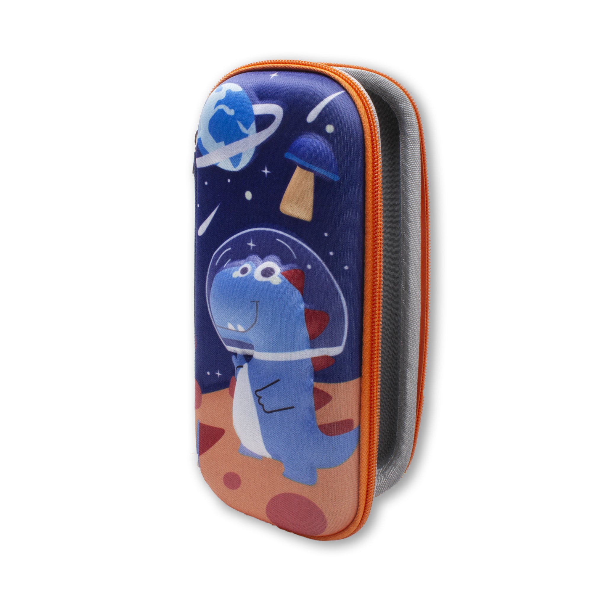 3D Hard Pencil Case Space Dino 1pc