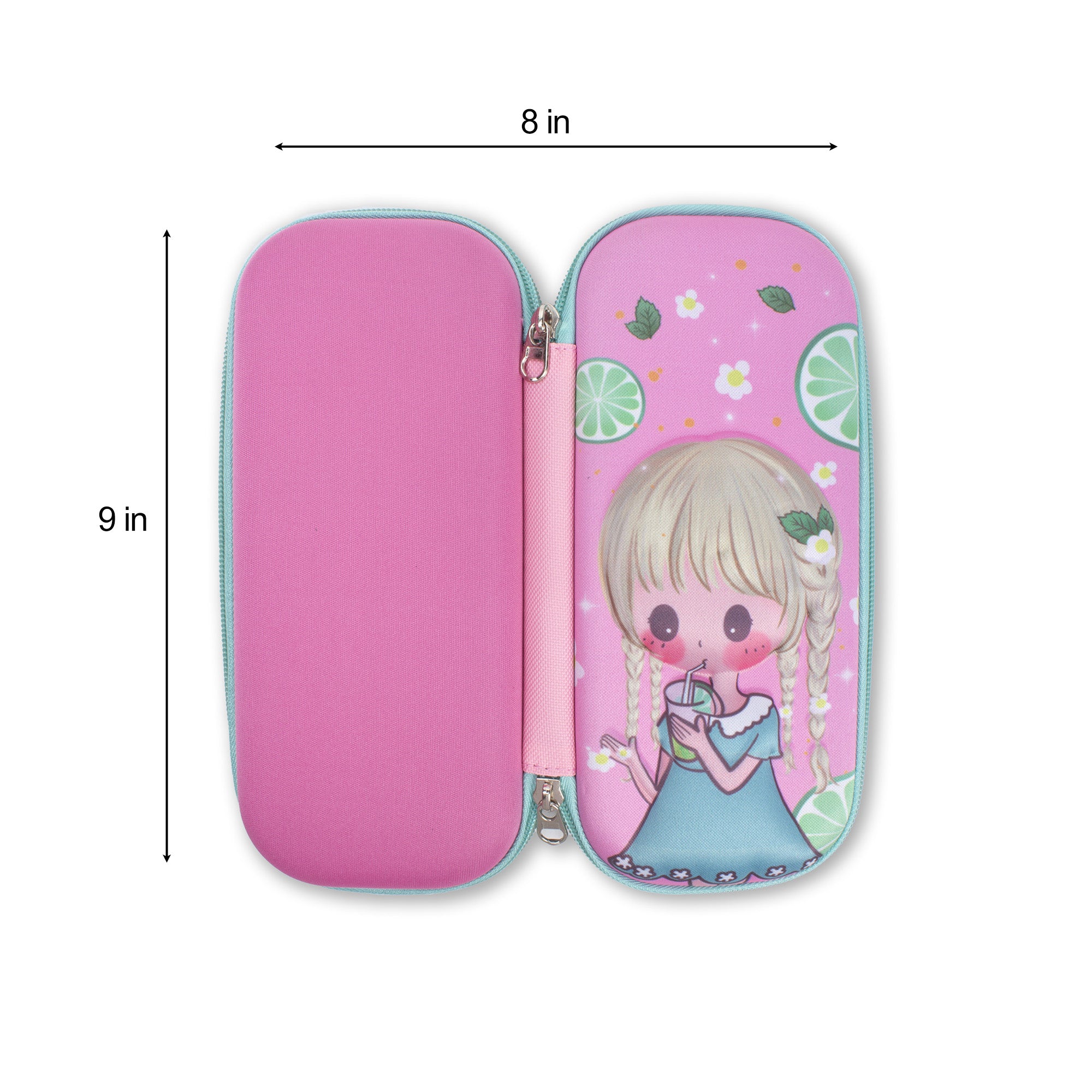 3D Hard Pencil Case Lemonade Time 1pc