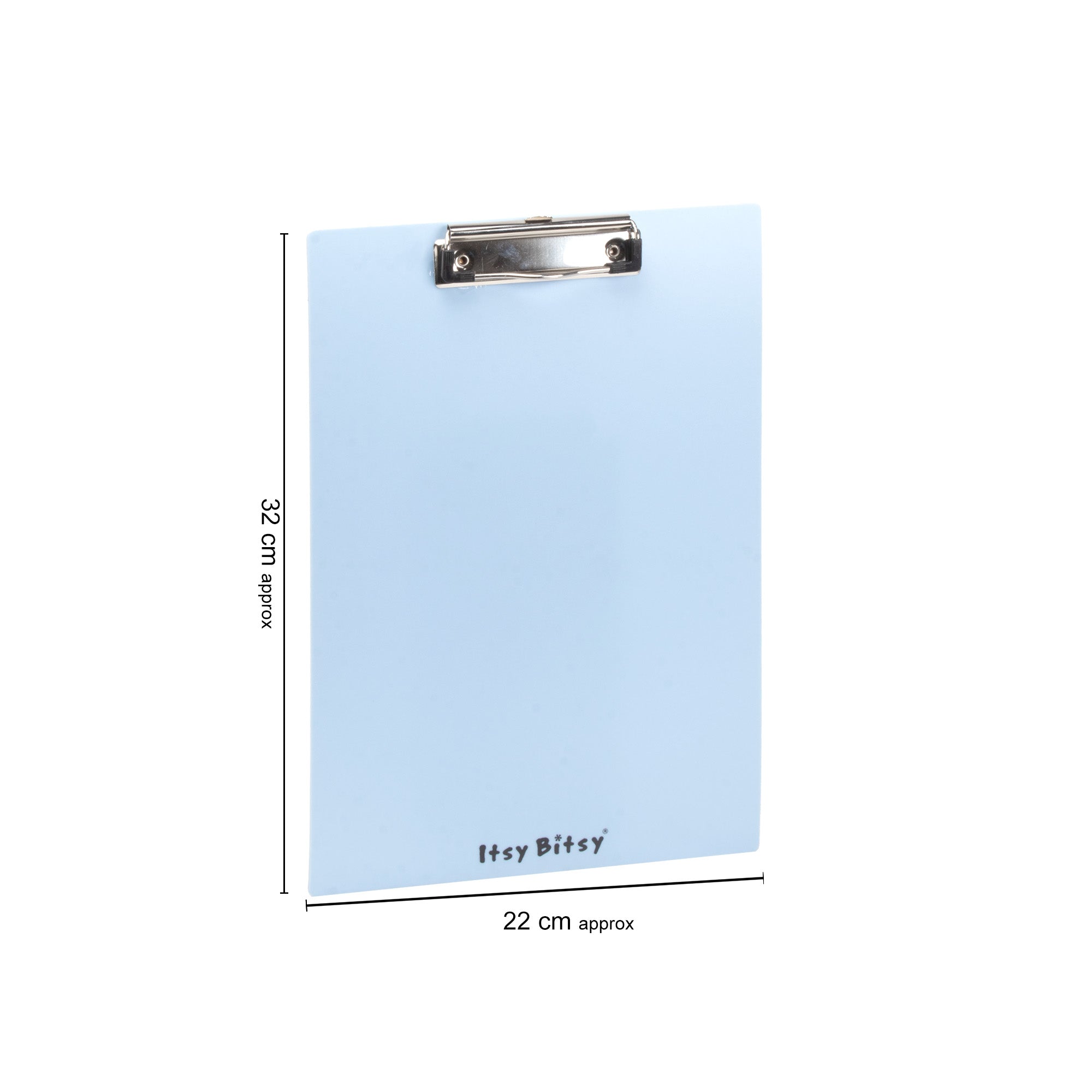 Exam Clipboard Plastic Blue A4 1pc