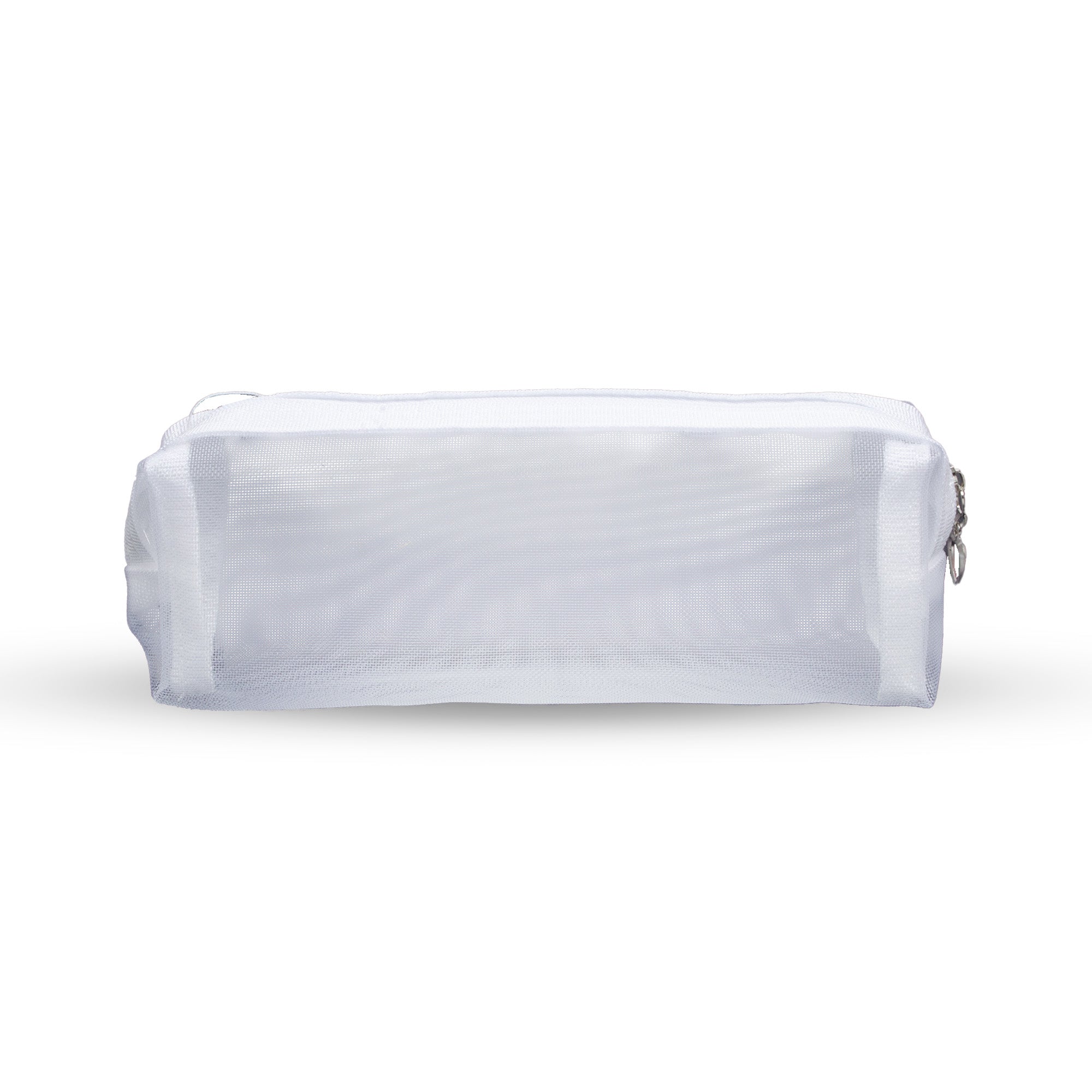 Mesh Pencil Case White 9x3.5inch 1pc