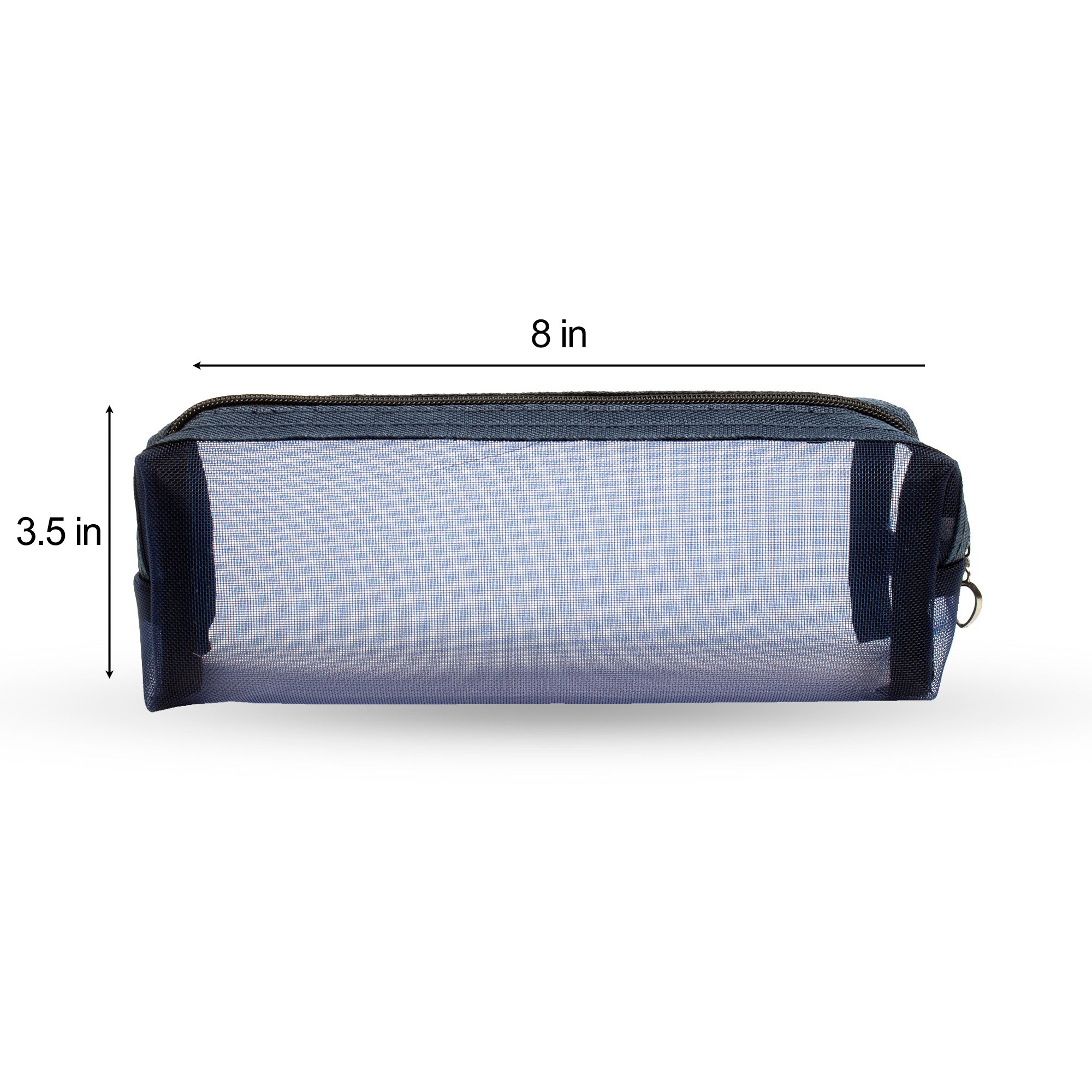 Mesh Pencil Case Blue 9x3.5inch 1pc