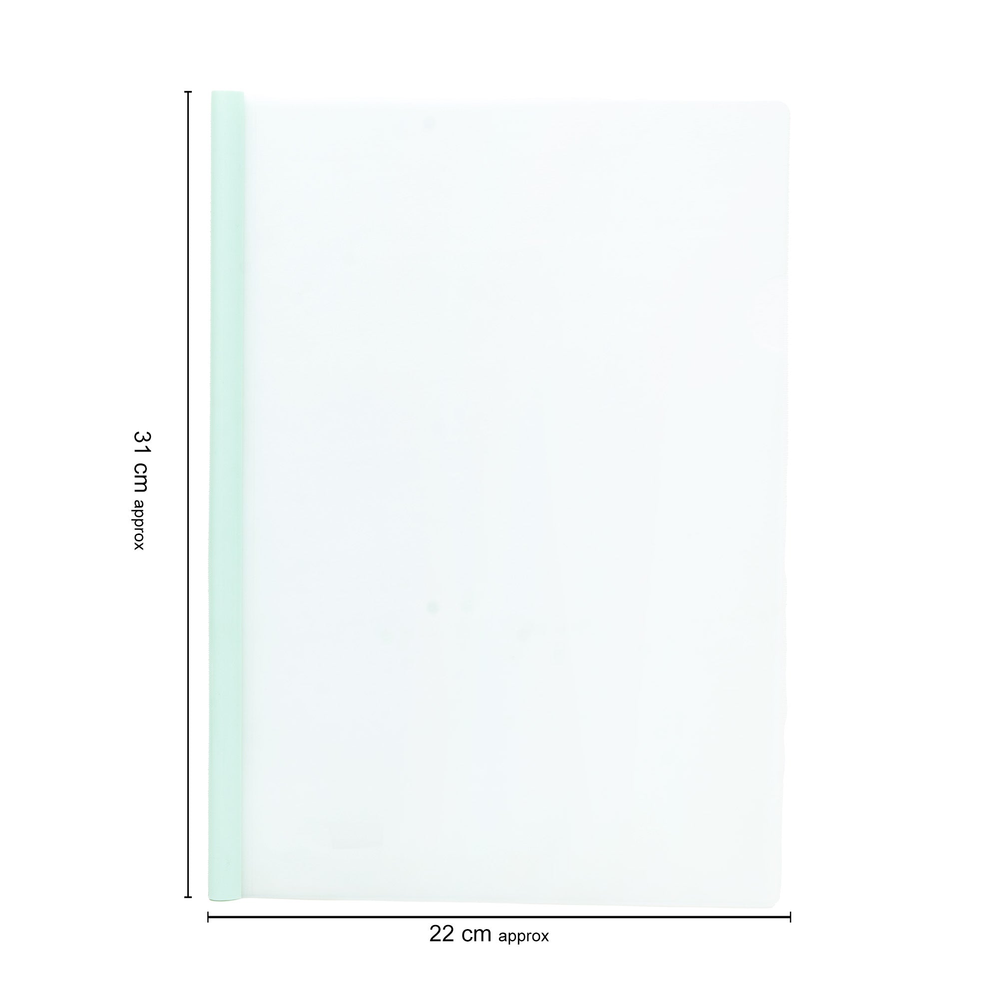 Stick File Milky White Teal A4 1pc