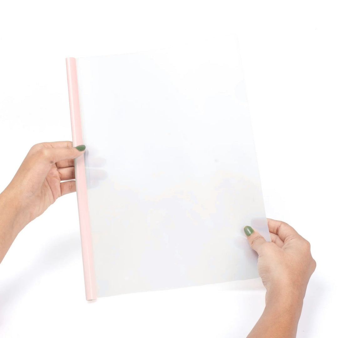 Stick File Milky White Pink A4 1pc