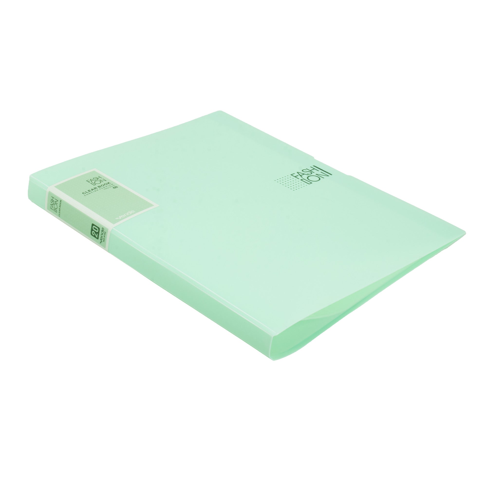 Display Folder Transparent 20 Leaves Teal A4 1pc
