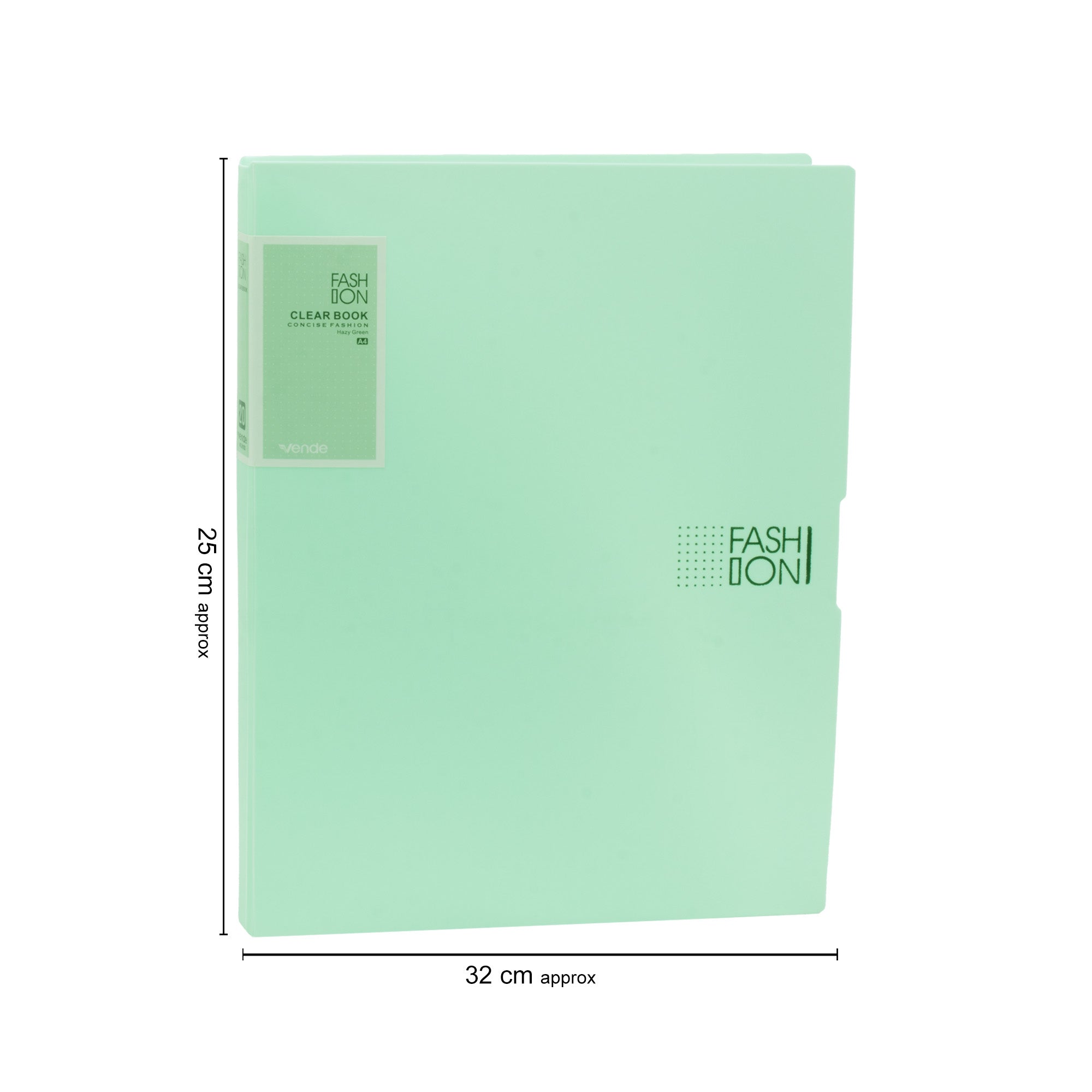 Display Folder Transparent 20 Leaves Teal A4 1pc