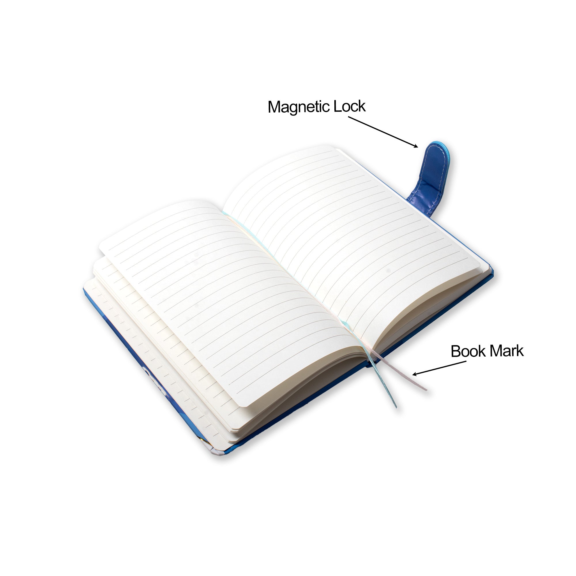 Softbound Ruled Notebook with Magnetic Closure Dreamy Unicorn 5x7inch 160Pages 1Book