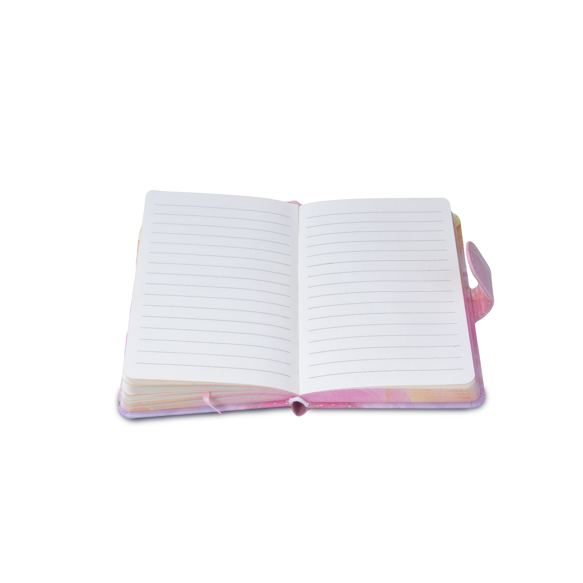 Hardbound Ruled Edge Printed Notebook With Magnetic Closure Love What You Do - Pink Sky A6 224 Pages 1Book