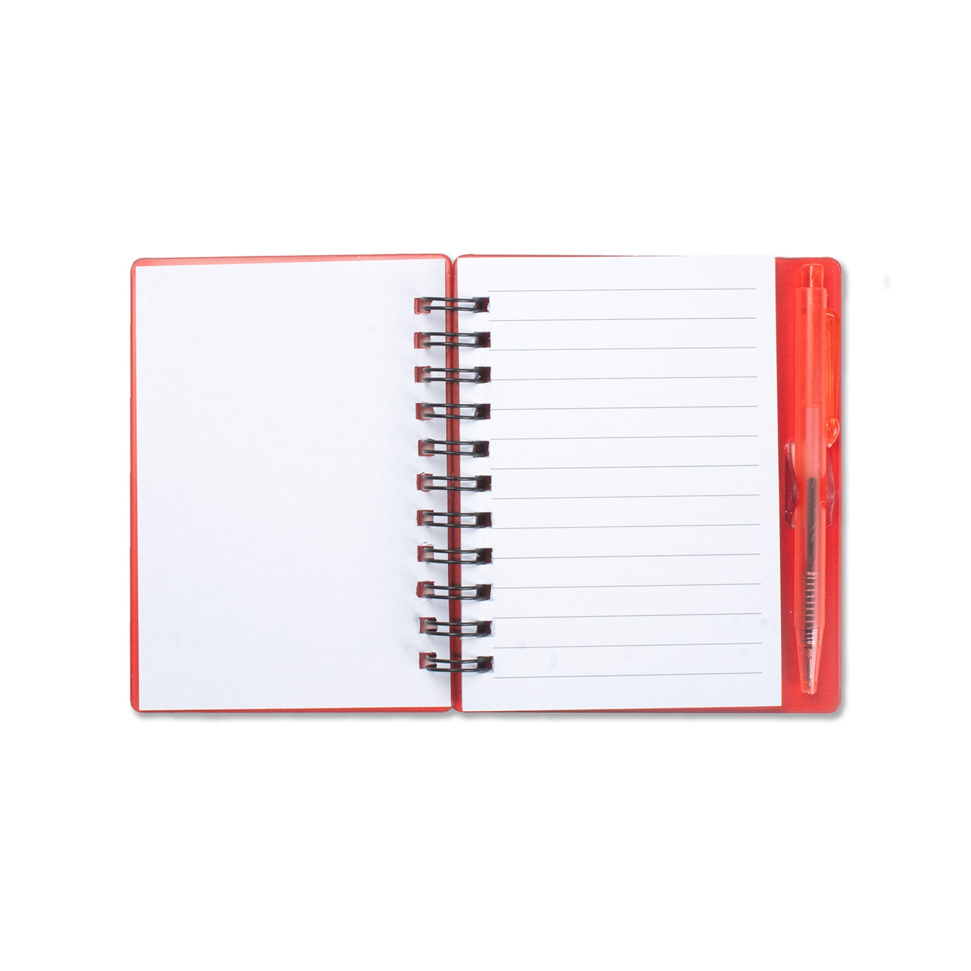 Mini Ruled Notebook With Pen Red 140Pages 1Book