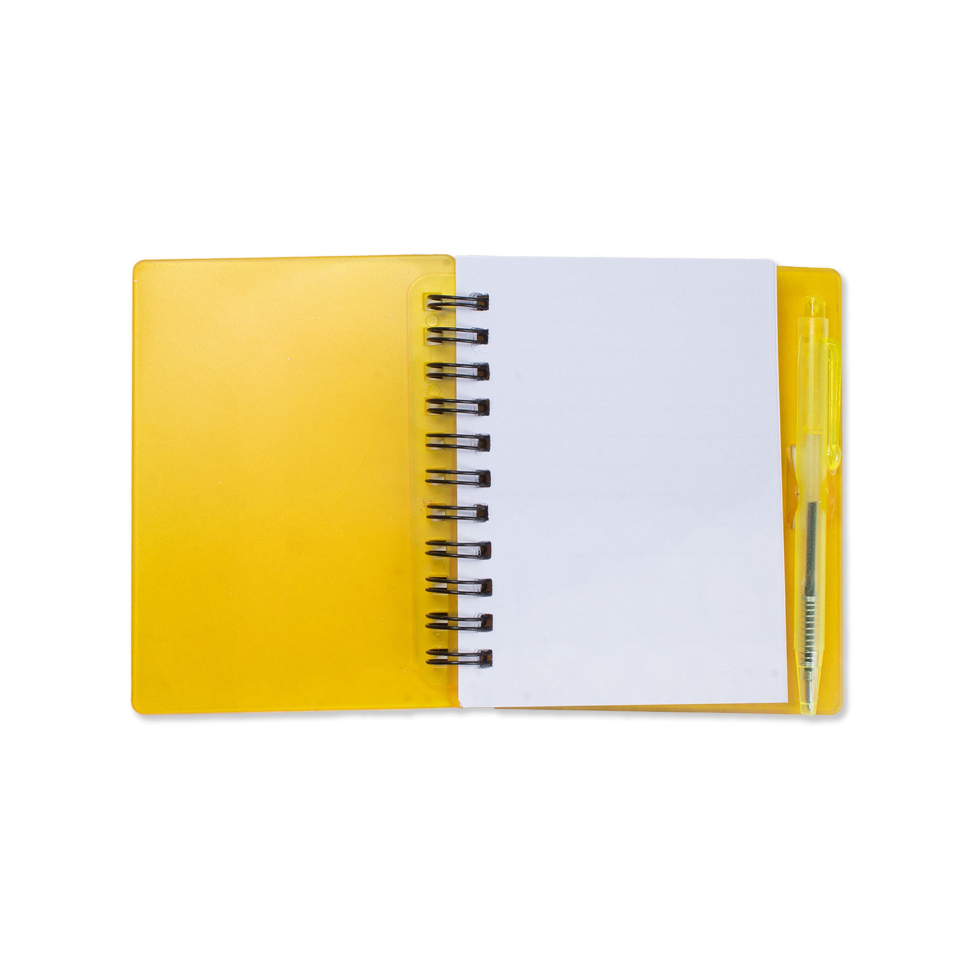 Mini Ruled Notebook With Pen Yellow 140Pages 1Book