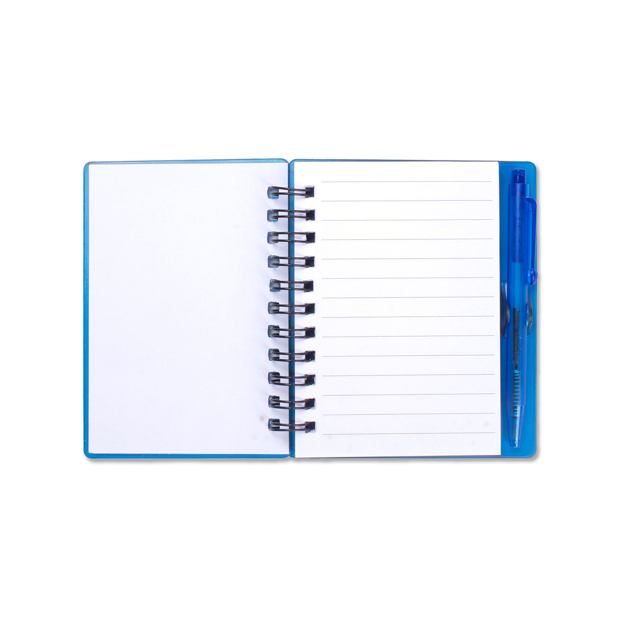 Mini Ruled Notebook With Pen Blue 140Pages 1Book