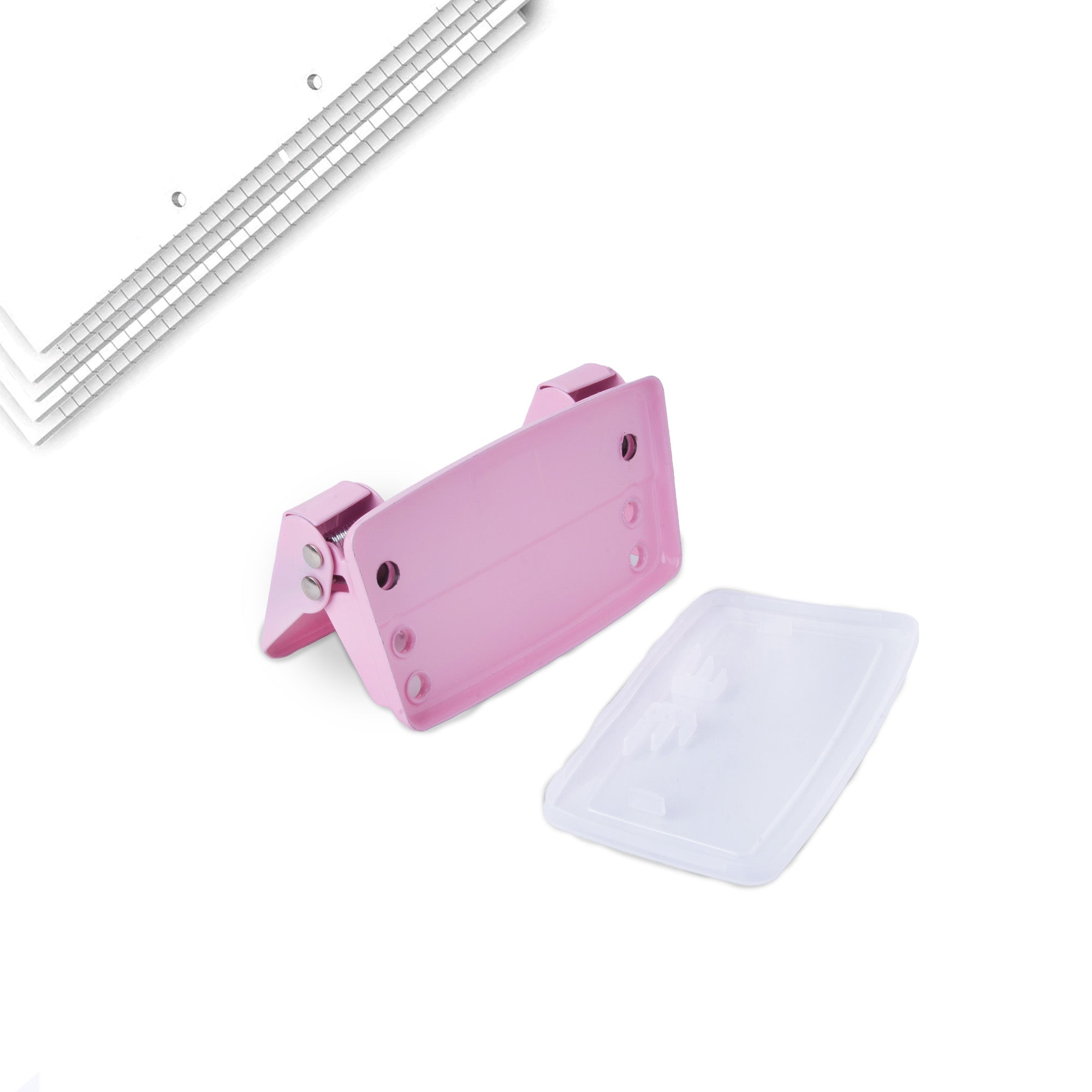 Double Hole Punch Pink 1pc Blister