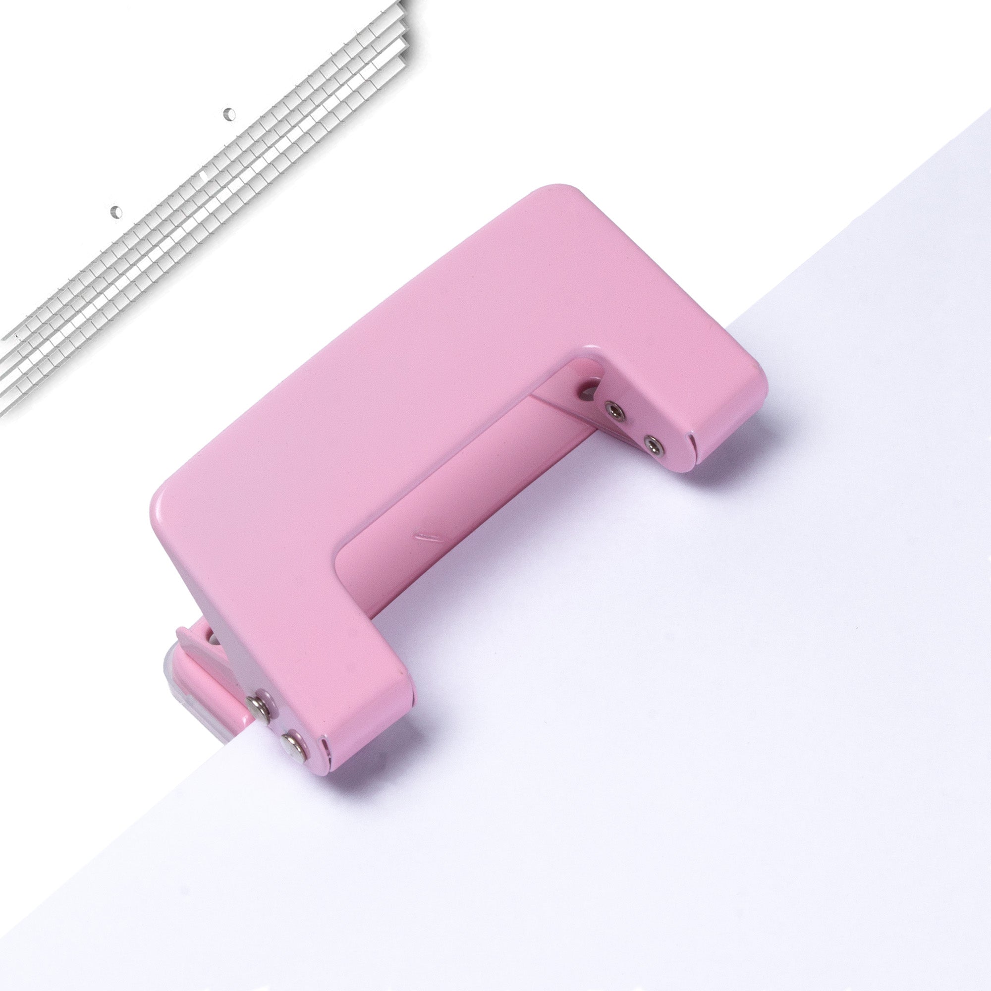 Double Hole Punch Pink 1pc Blister