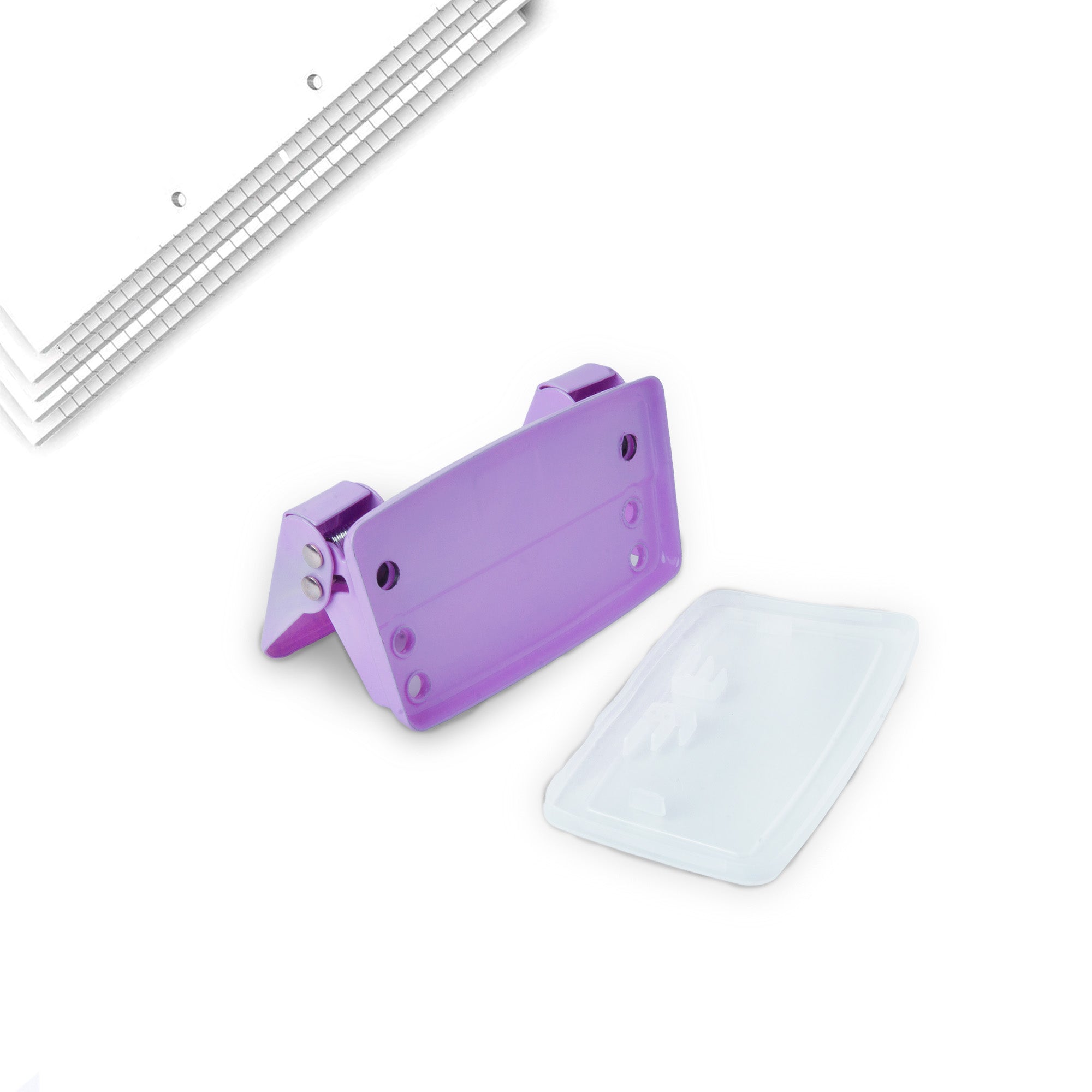 Double Hole Punch Purple 1pc Blister