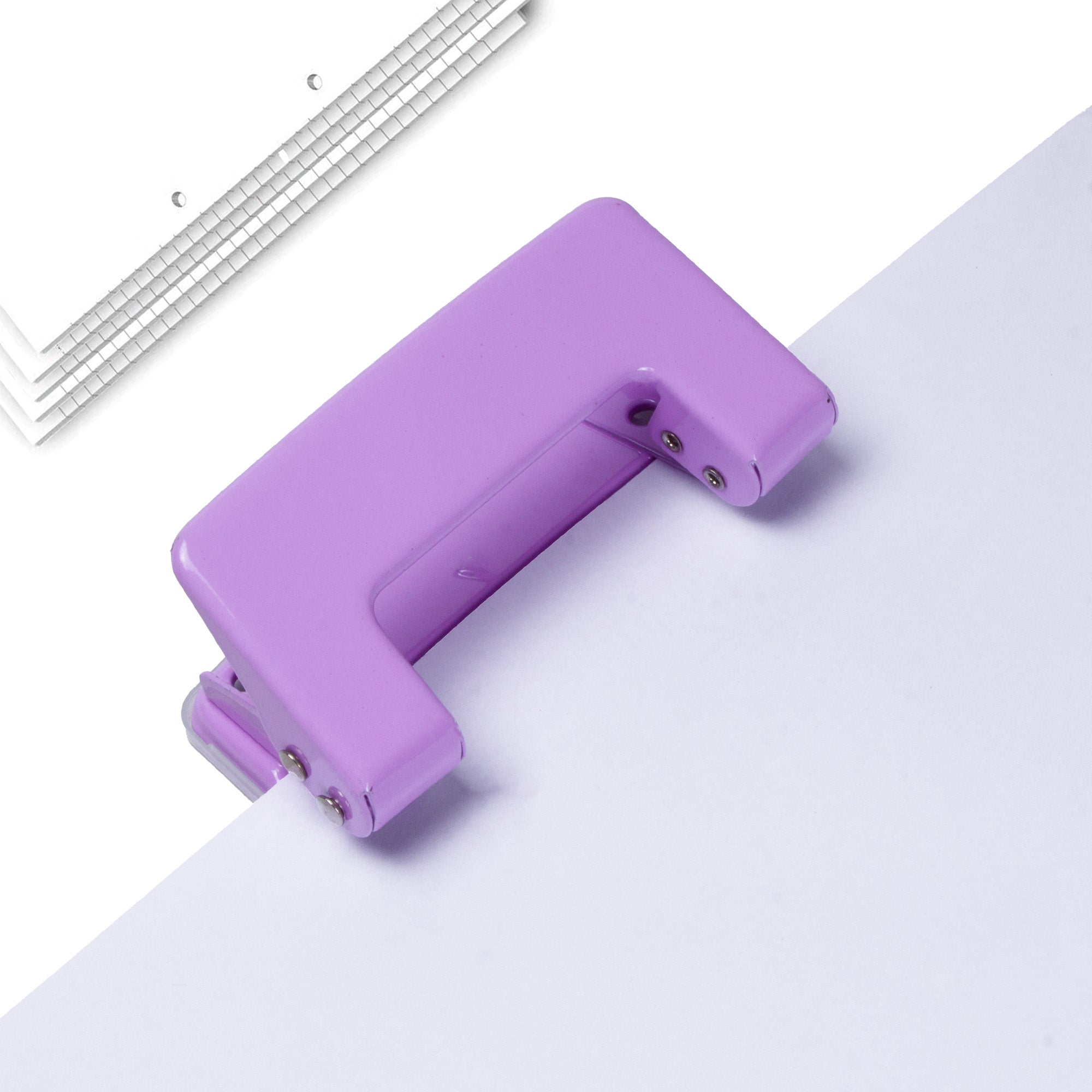 Double Hole Punch Purple 1pc Blister