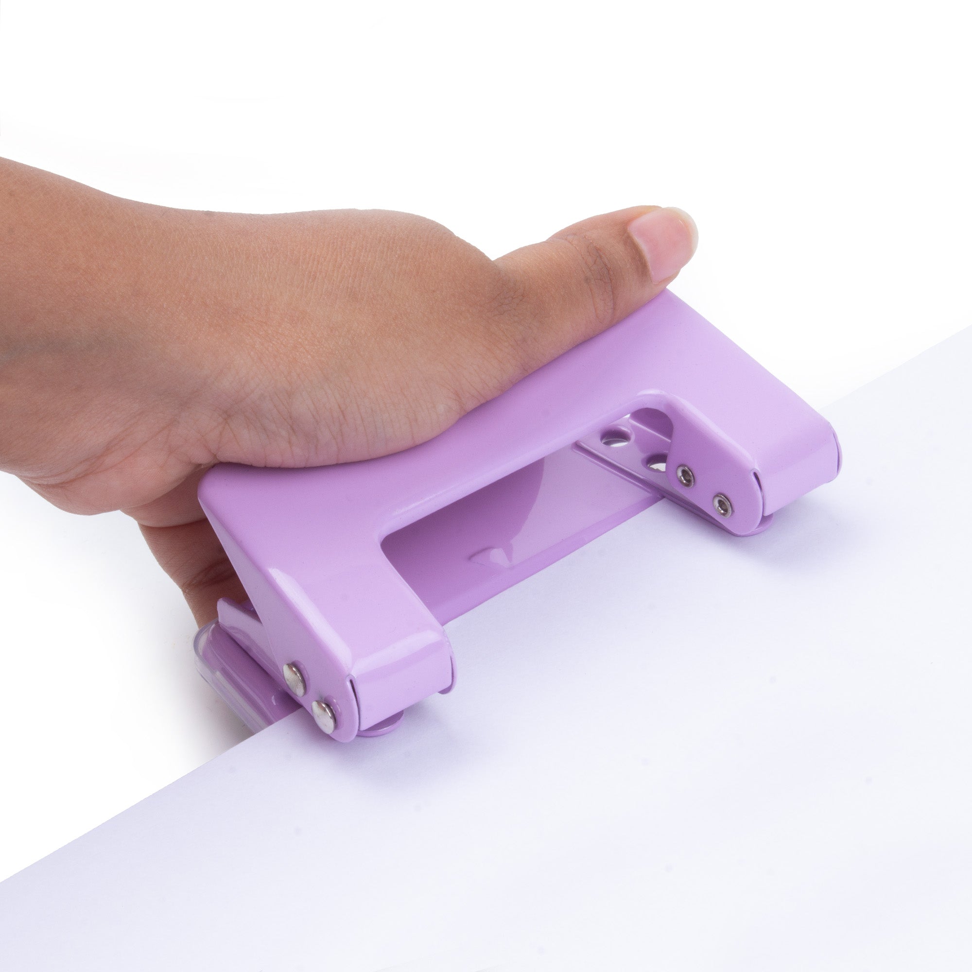 Double Hole Punch Purple 1pc Blister