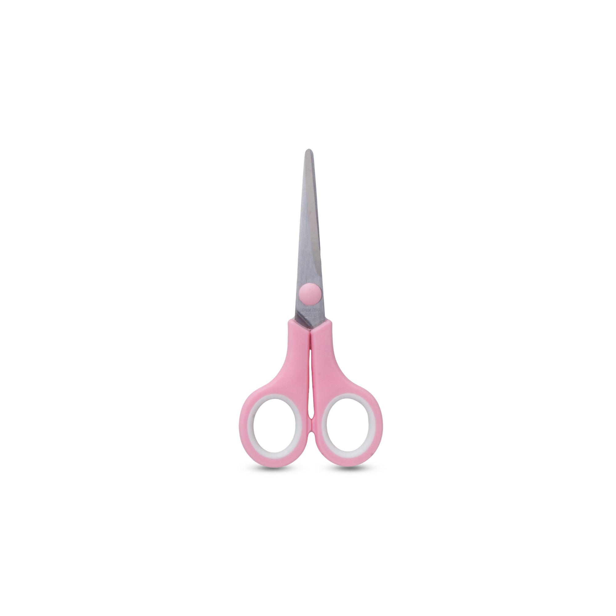 Scissor Stainless Steel Soft Grip 140mm & 190mm Pink 2pcs Set Blister