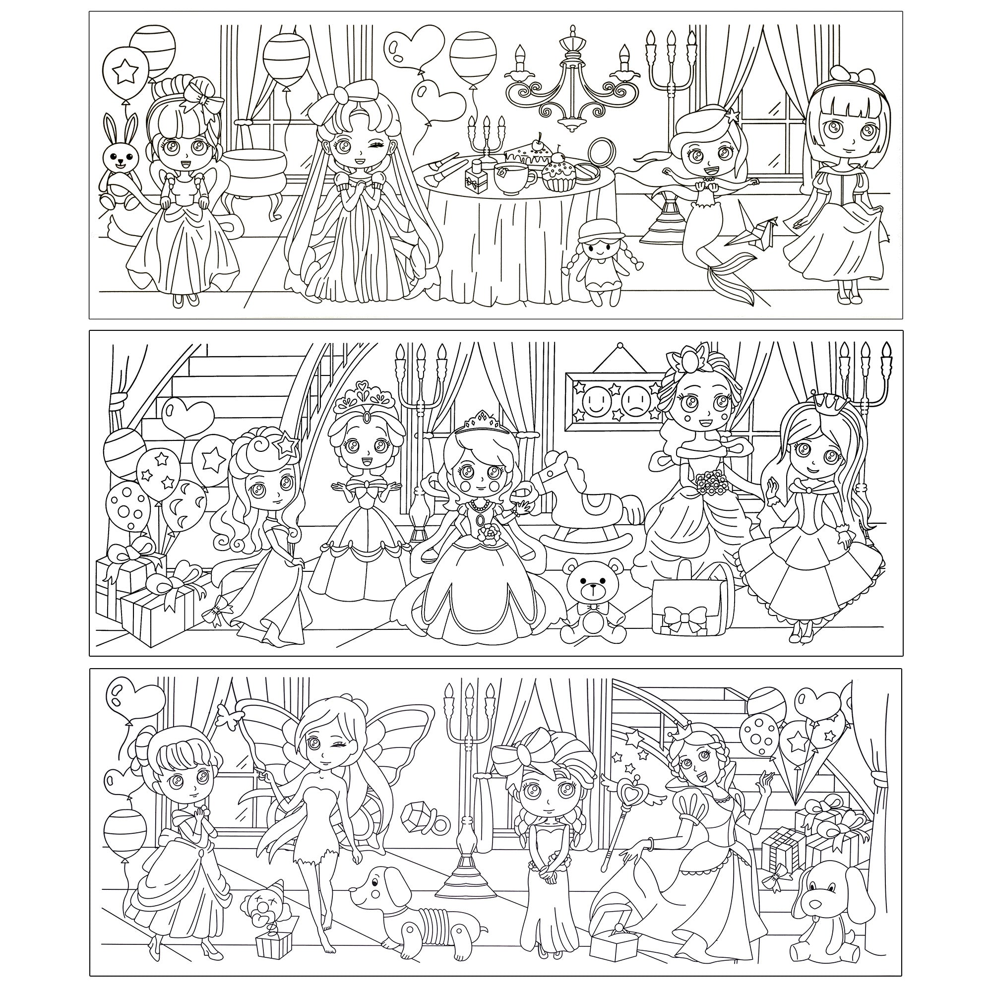 Repositionable Creative Colouring Paper Roll Princess 3mtr X W38cm 1 BOX
