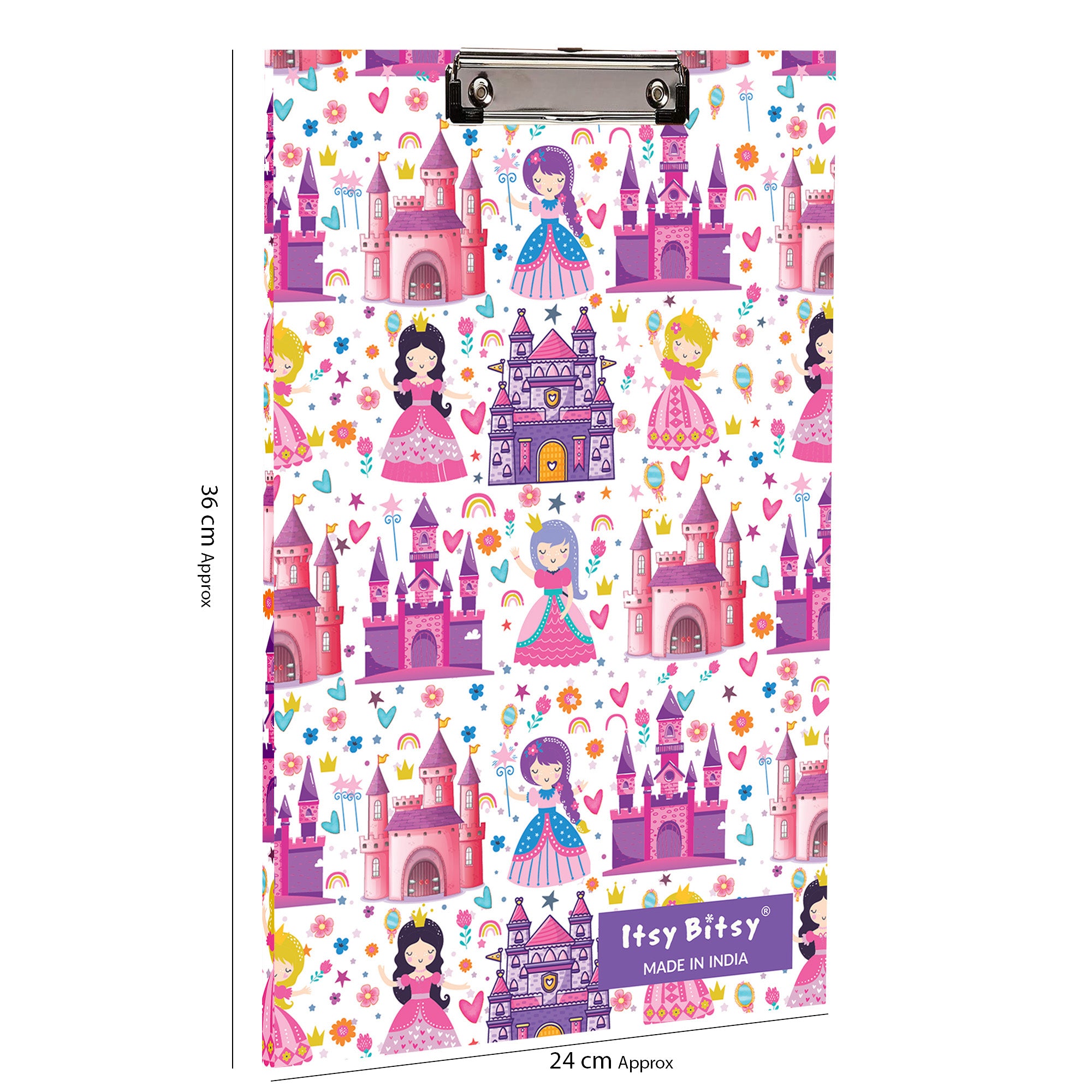 MDF Clipboard Princess Castle L 8.66 X W 12.59 in 5.5mm Thick 1pc