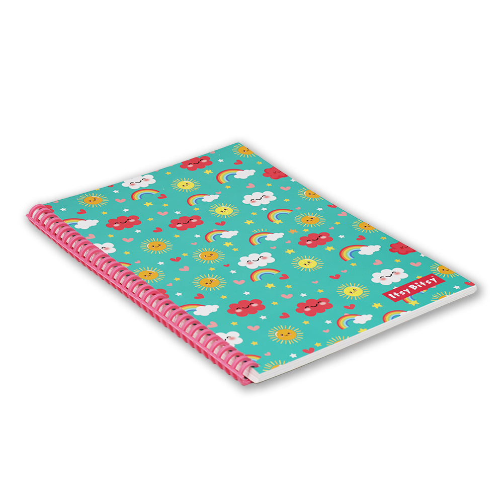 Spiral Candy Note Book Ruled Sunshine & Rainbow 90gsm 96 Pages A4