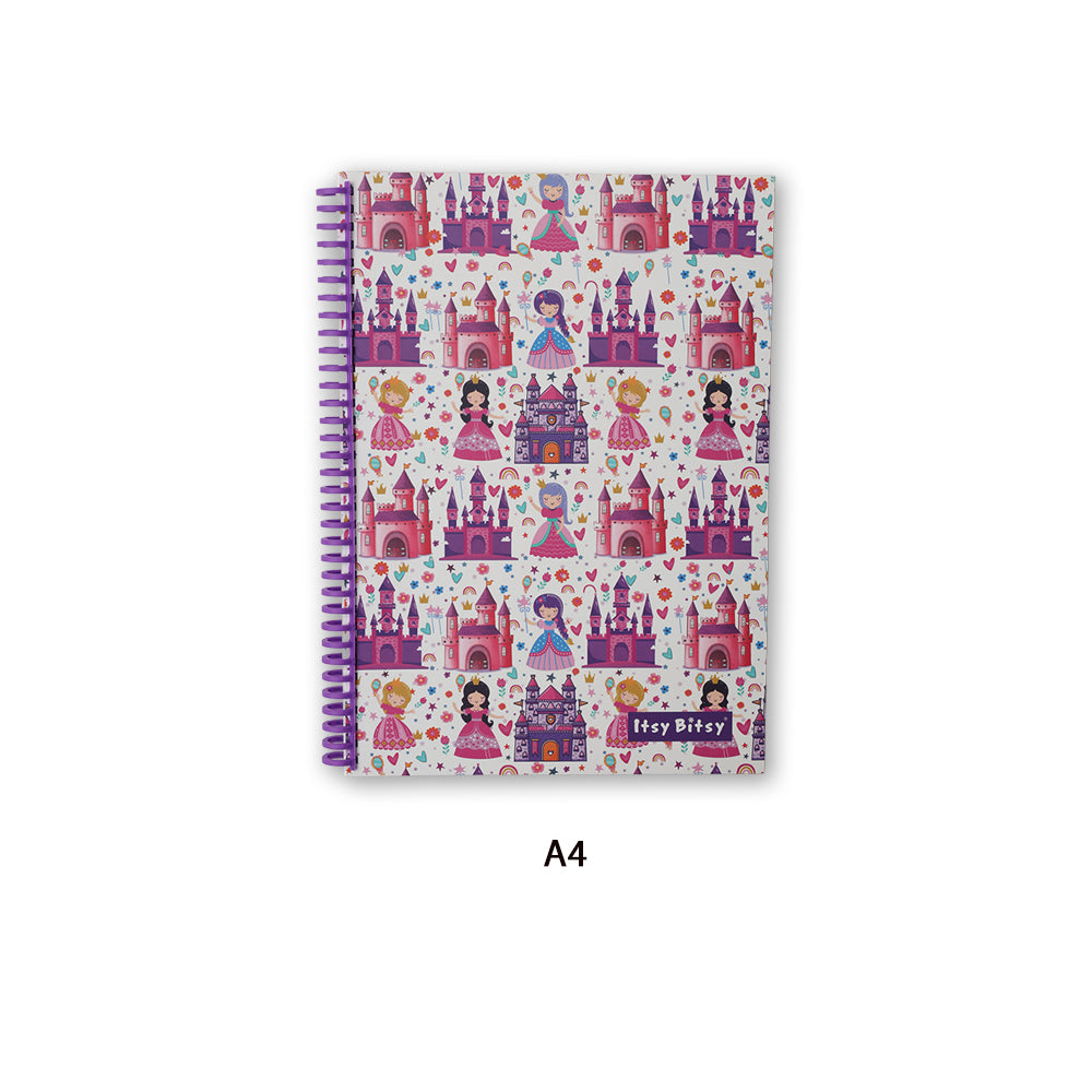 Spiral Candy Note Book Ruled Princess Castle 90gsm 96 Pages A4