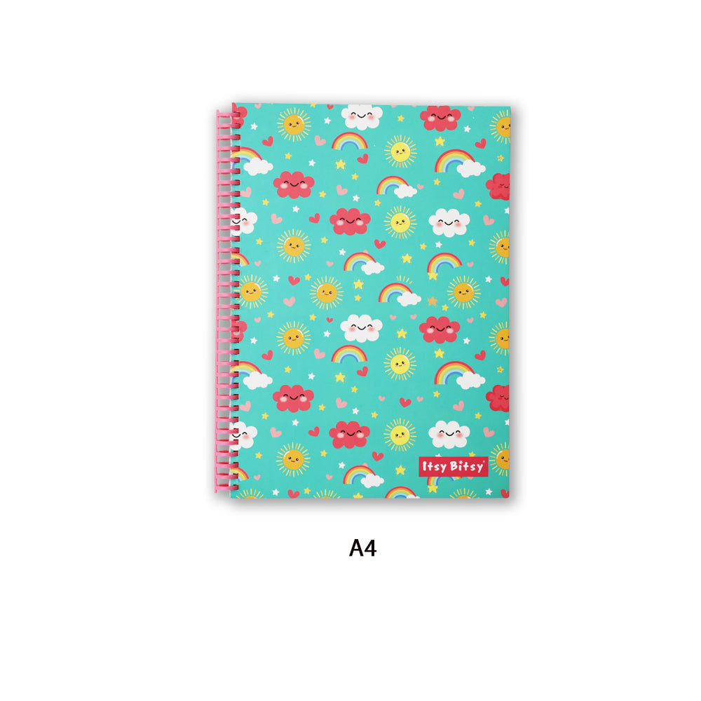 Spiral Candy Note Book Ruled Sunshine & Rainbow 90gsm 96 Pages A4