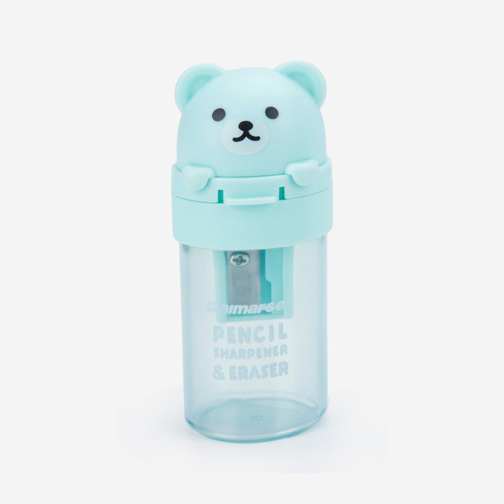 2-in1 Pencil Sharpener & Eraser Bear 1 pc