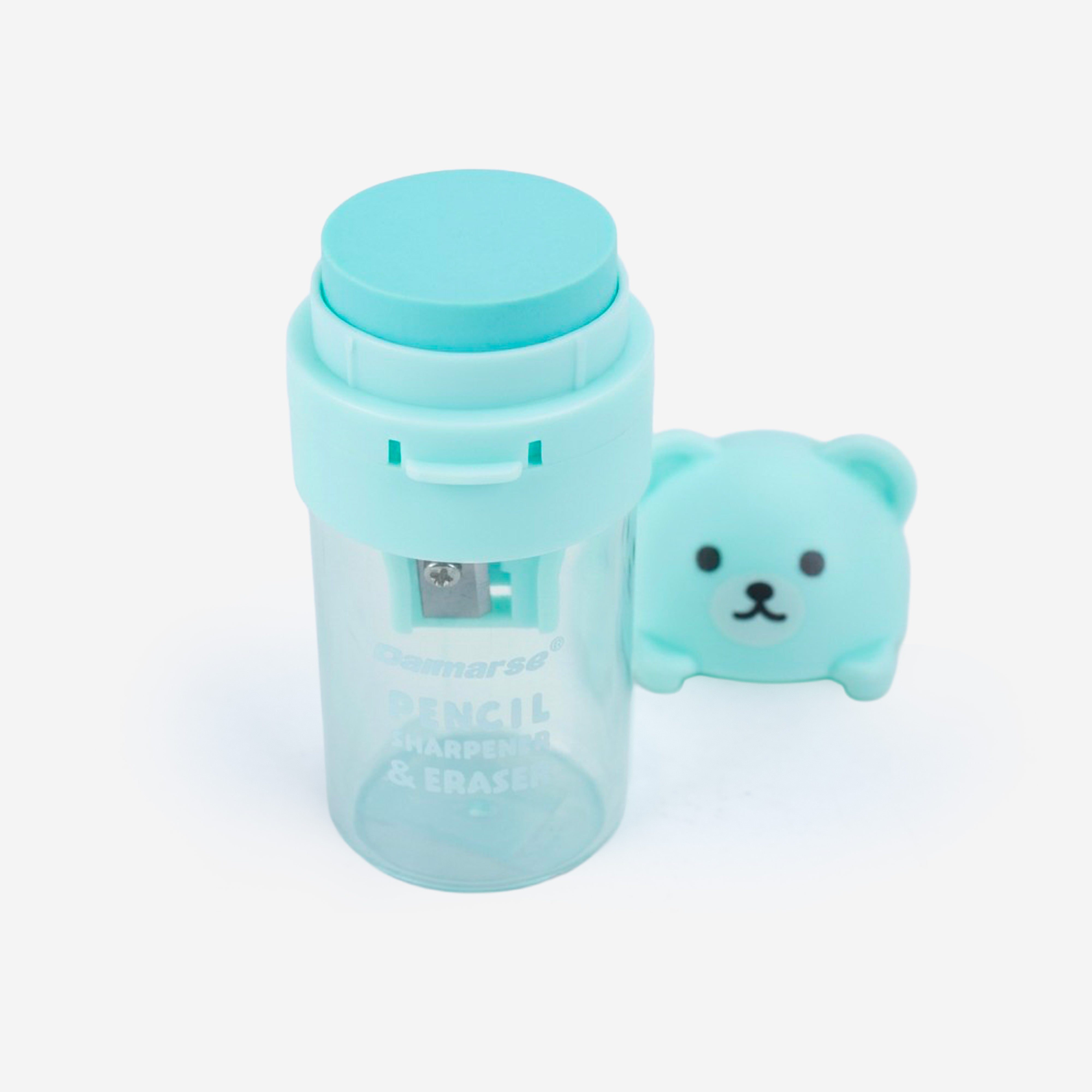 2-in1 Pencil Sharpener & Eraser Bear 1 pc
