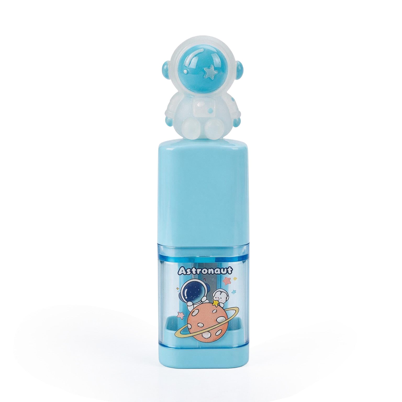 2-in1 Pencil Sharpener and Eraser Astronaut 1 pc