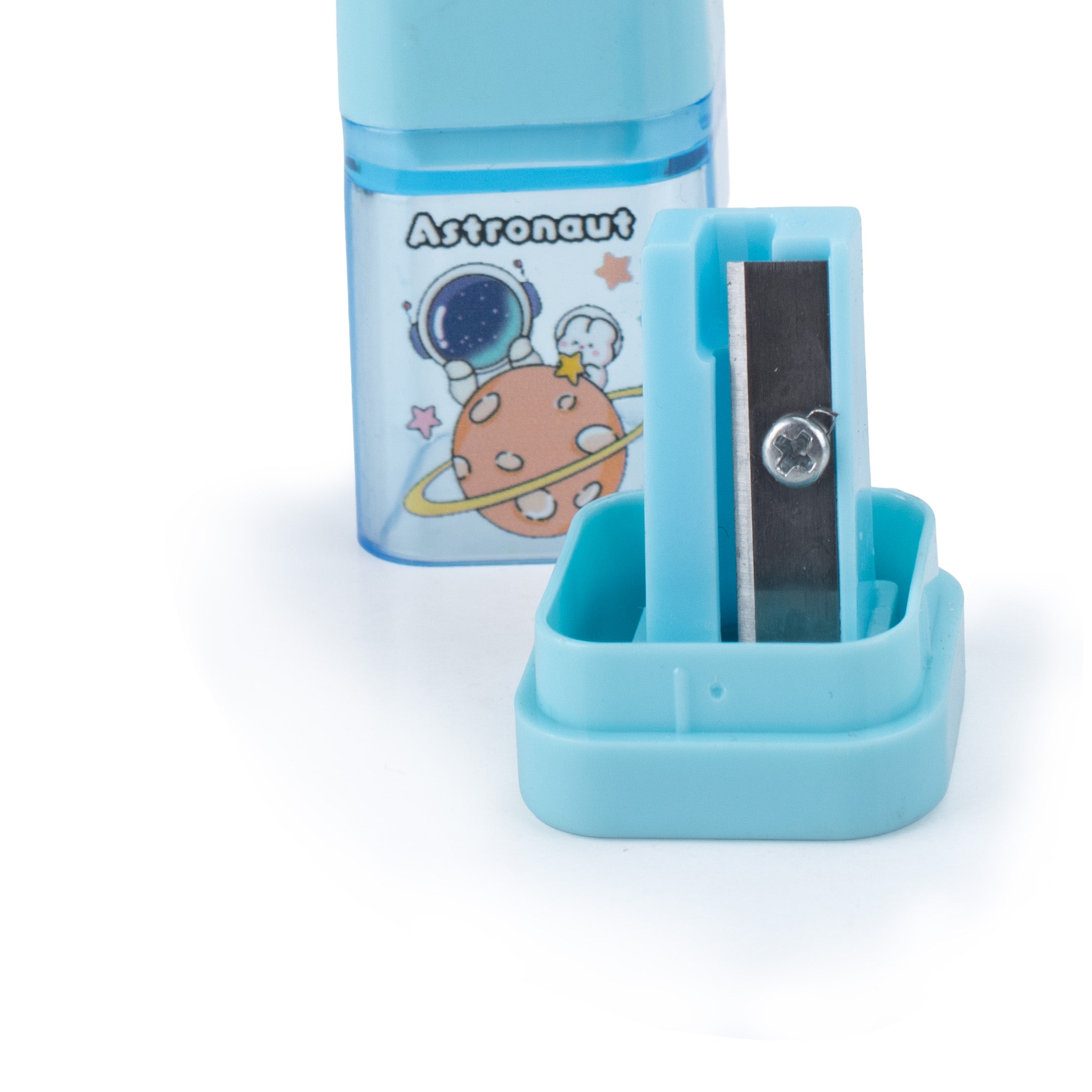 2-in1 Pencil Sharpener and Eraser Astronaut 1 pc