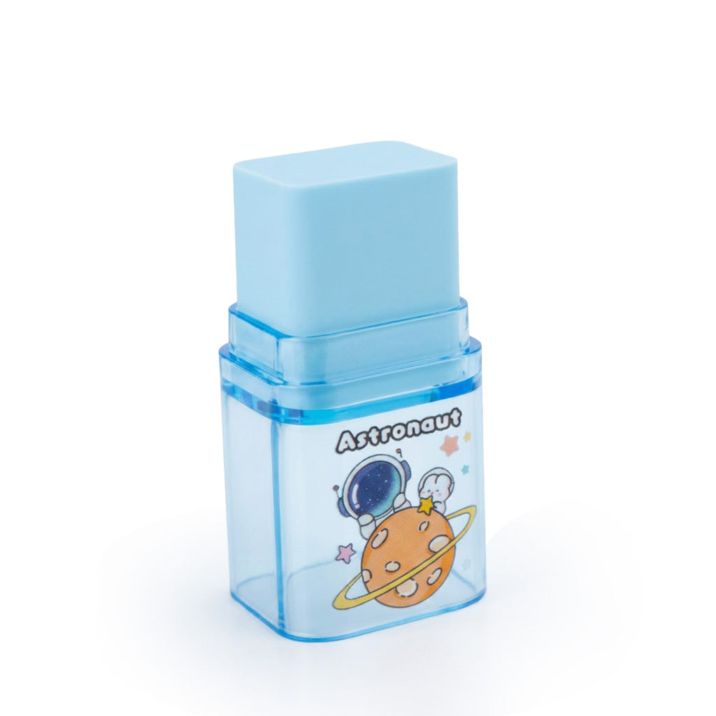 2-in1 Pencil Sharpener and Eraser Astronaut 1 pc