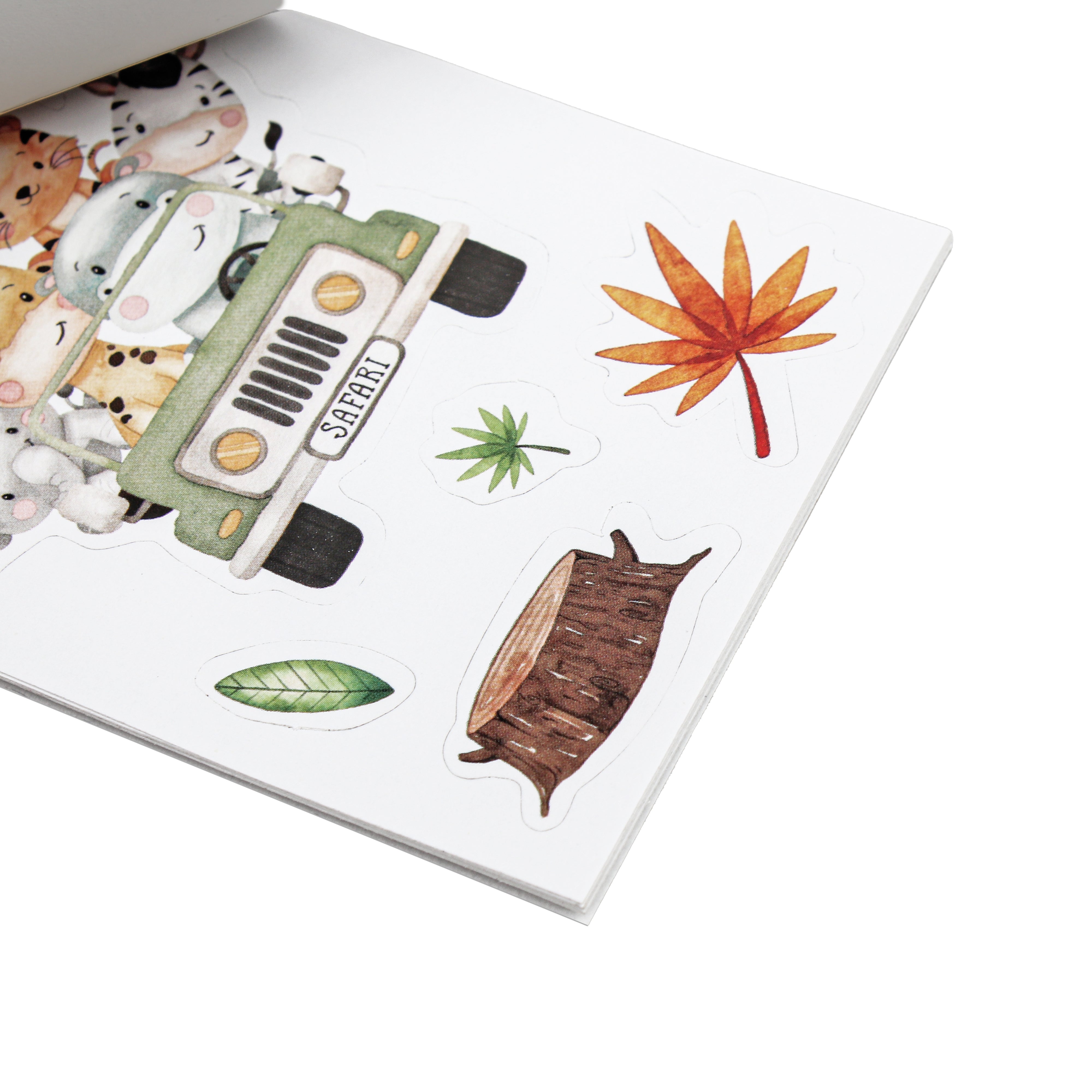Sticker Book Animal kingdom Approx 14 X 7.2cm 12 Sheets