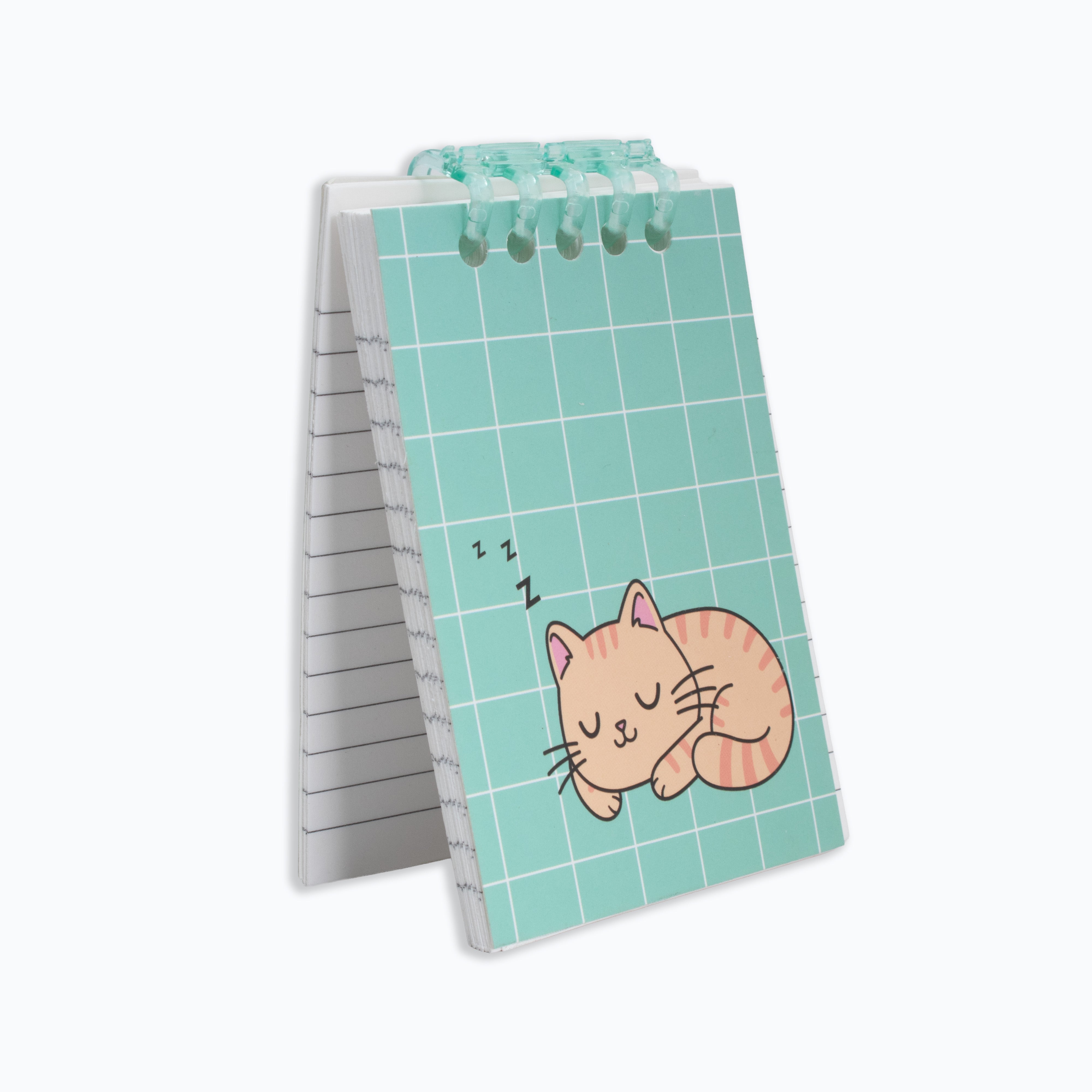 Spiral Ice Notebook Cat Nap 90gsm A7 100pages