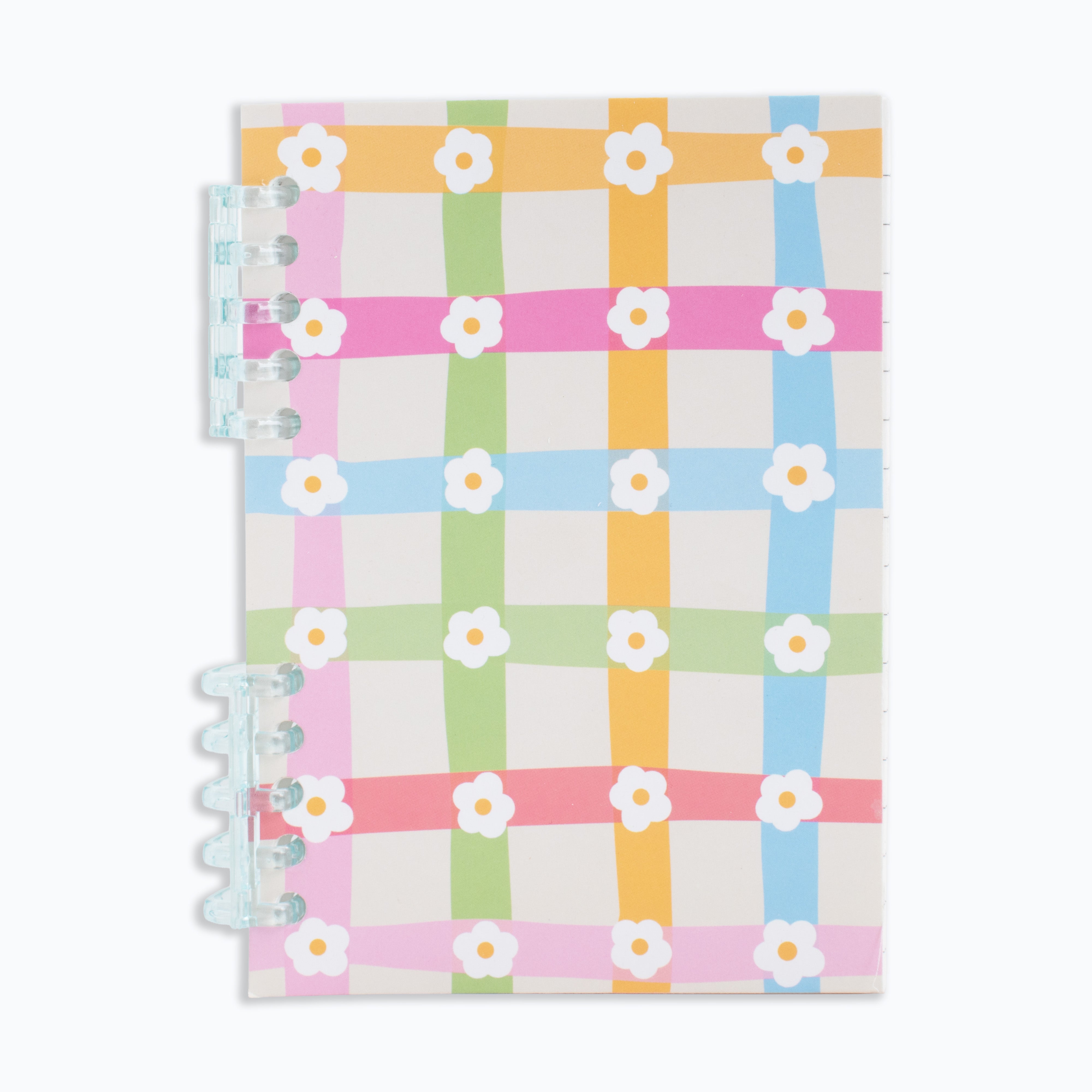 Spiral Ice Notebook Floral Grid 90gsm A6 100pages