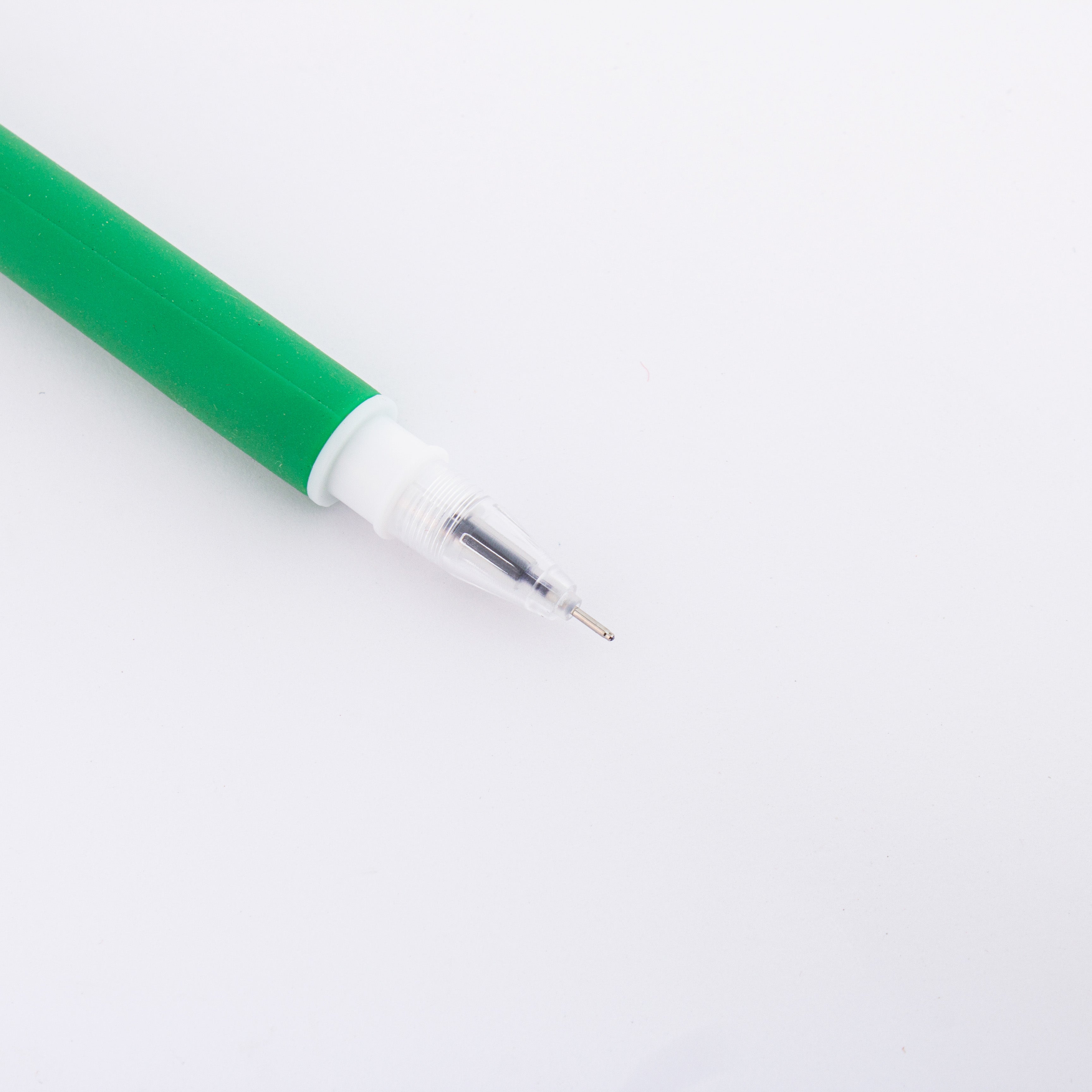 Flexible Dinosaur Ballpoint Blue Gel Pen Green 0.5mm Tip 1pc