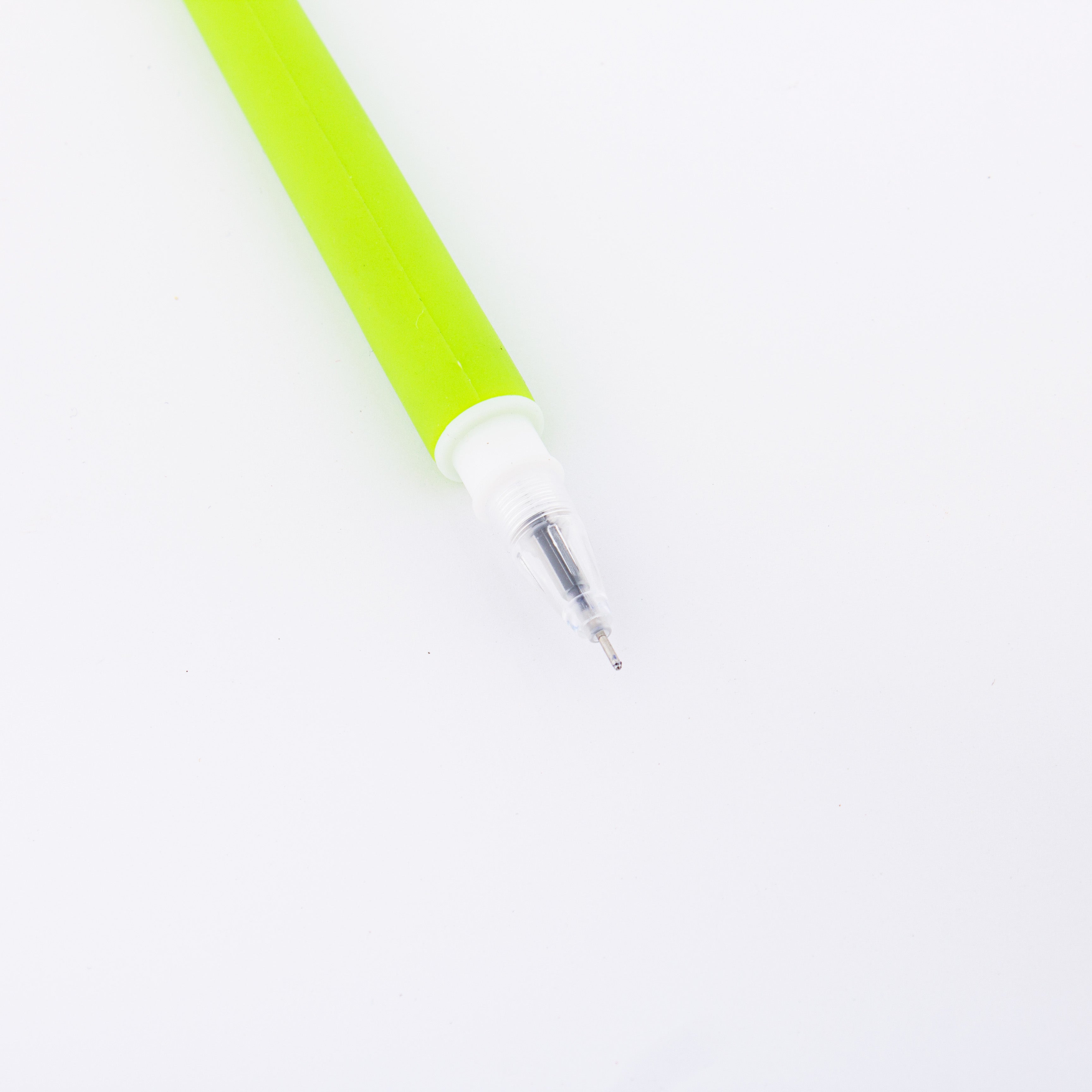 Flexible Dinosaur Ballpoint Blue Gel Pen Pink 0.5mm Tip 1pc