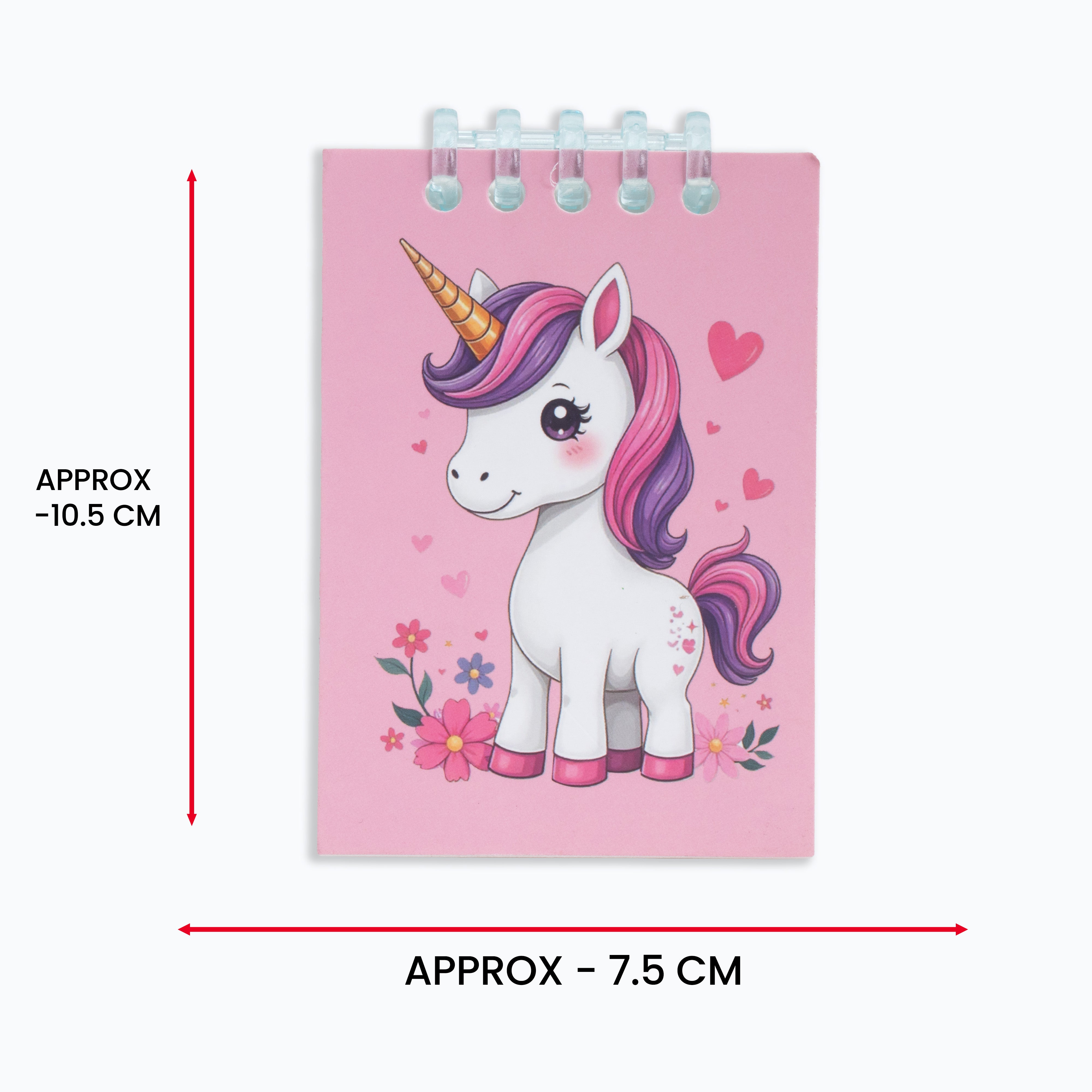 Spiral Ice Notebook Unicorn 90gsm A7 100pages