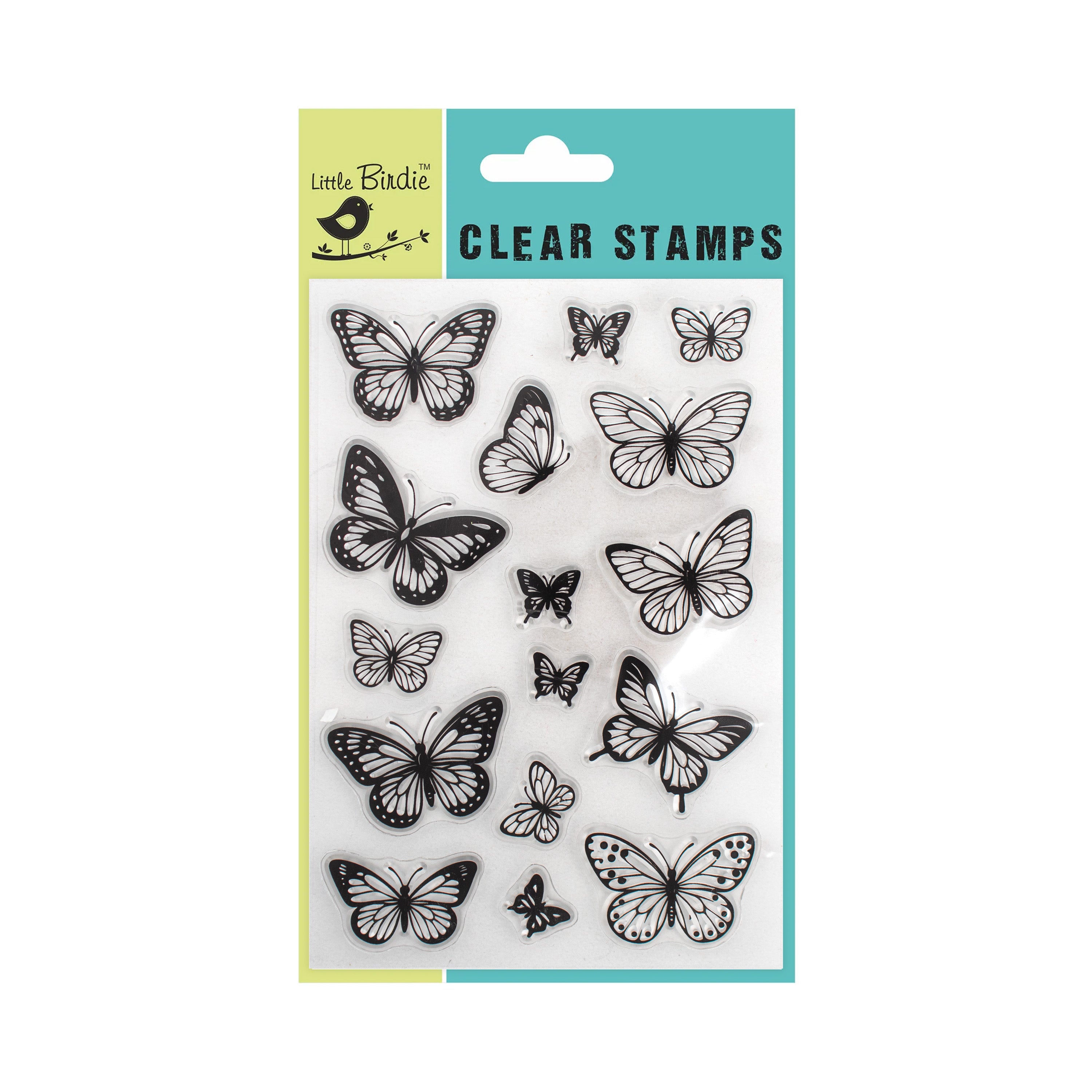 Clear Stamps Butterfly World 4.3 X 6.2inch 16pc