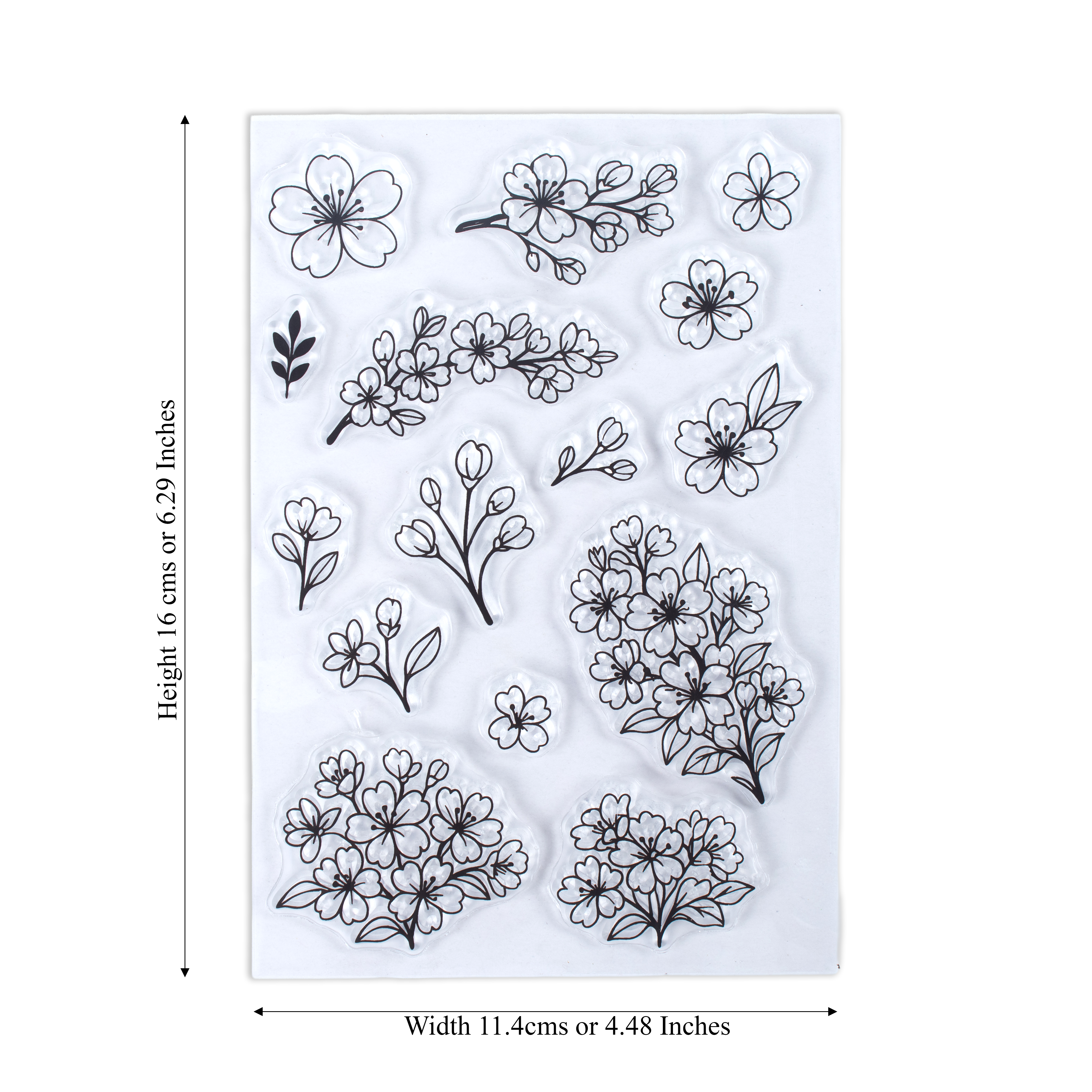 Clear Stamps Blooming Beauty 4.3 X 6.2inch 15pc
