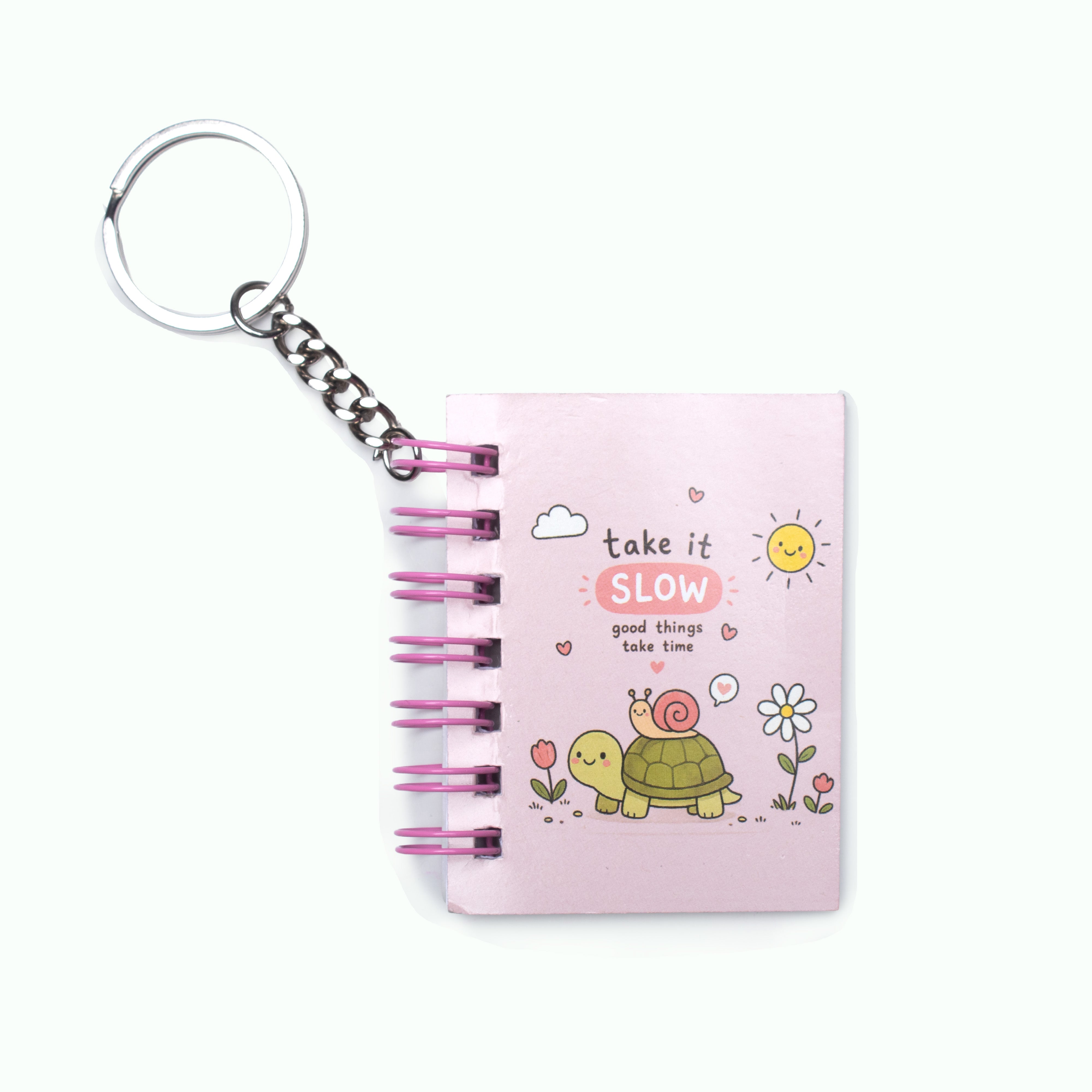 Keychain Notebook Take It Slow L6.8 X W5.3cm 70gsm 80 pages 1 Book IB