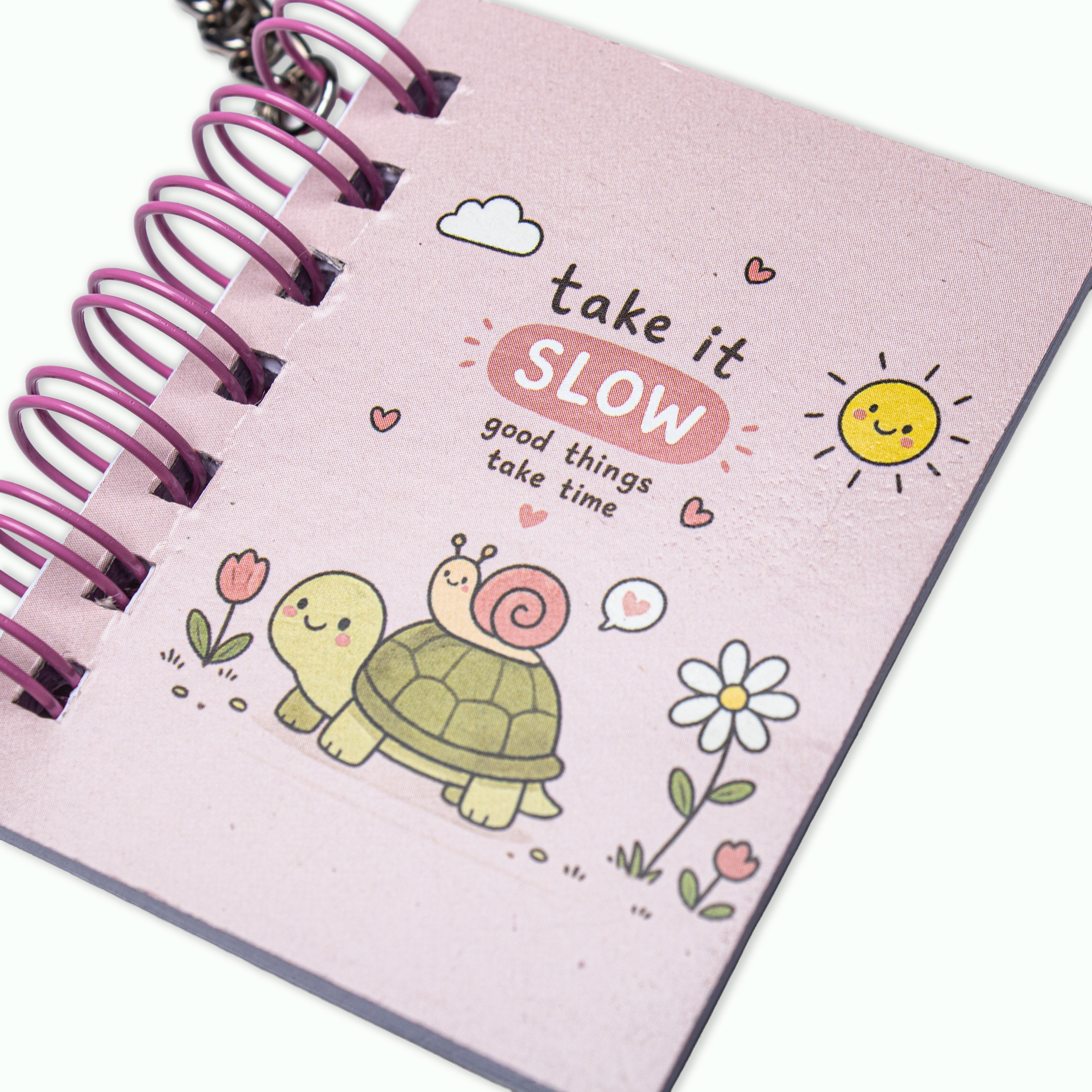 Keychain Notebook Take It Slow L6.8 X W5.3cm 70gsm 80 pages 1 Book IB