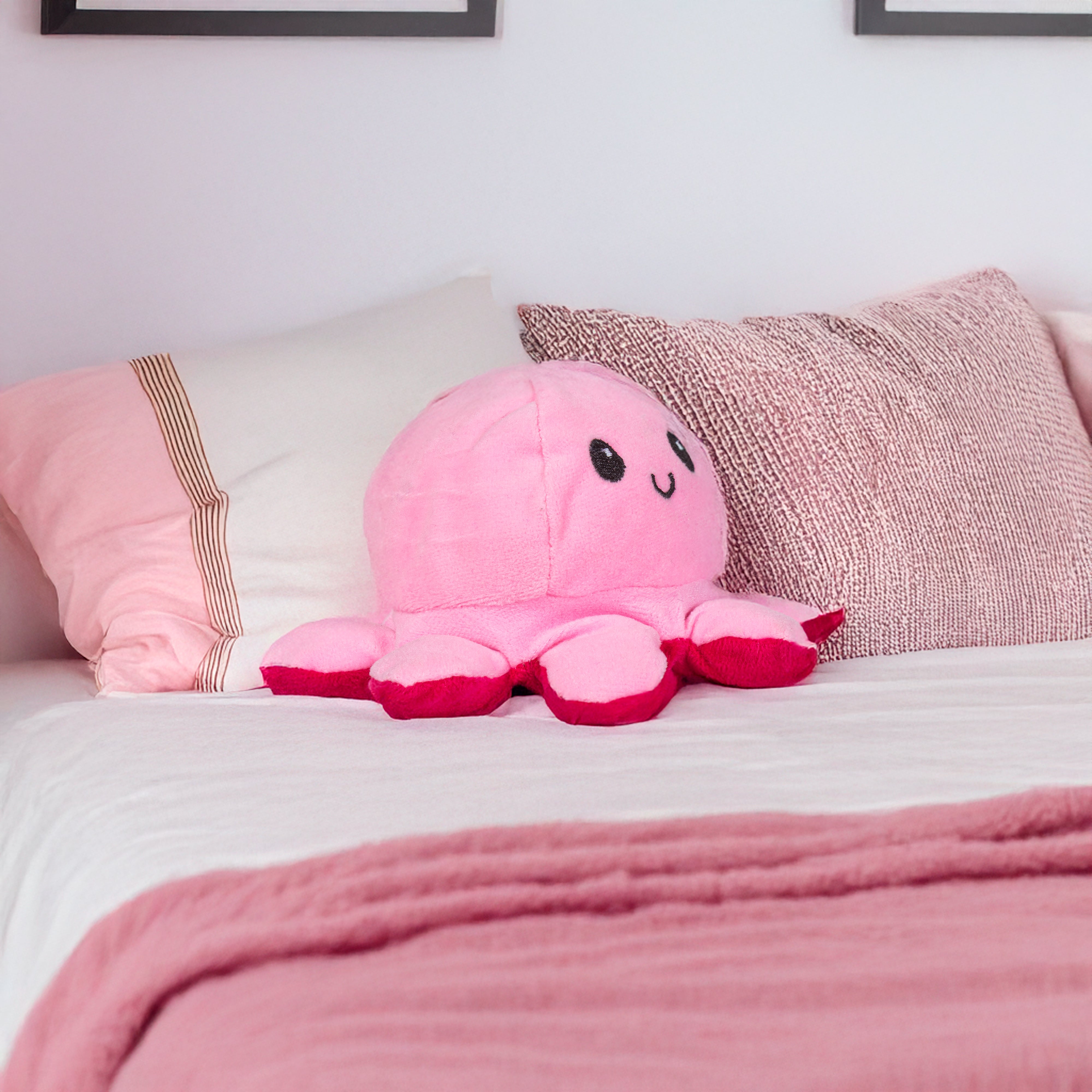Soft Toy Reversible Octopus Baby Pink & Hot Pink 5.9inch 1 pc