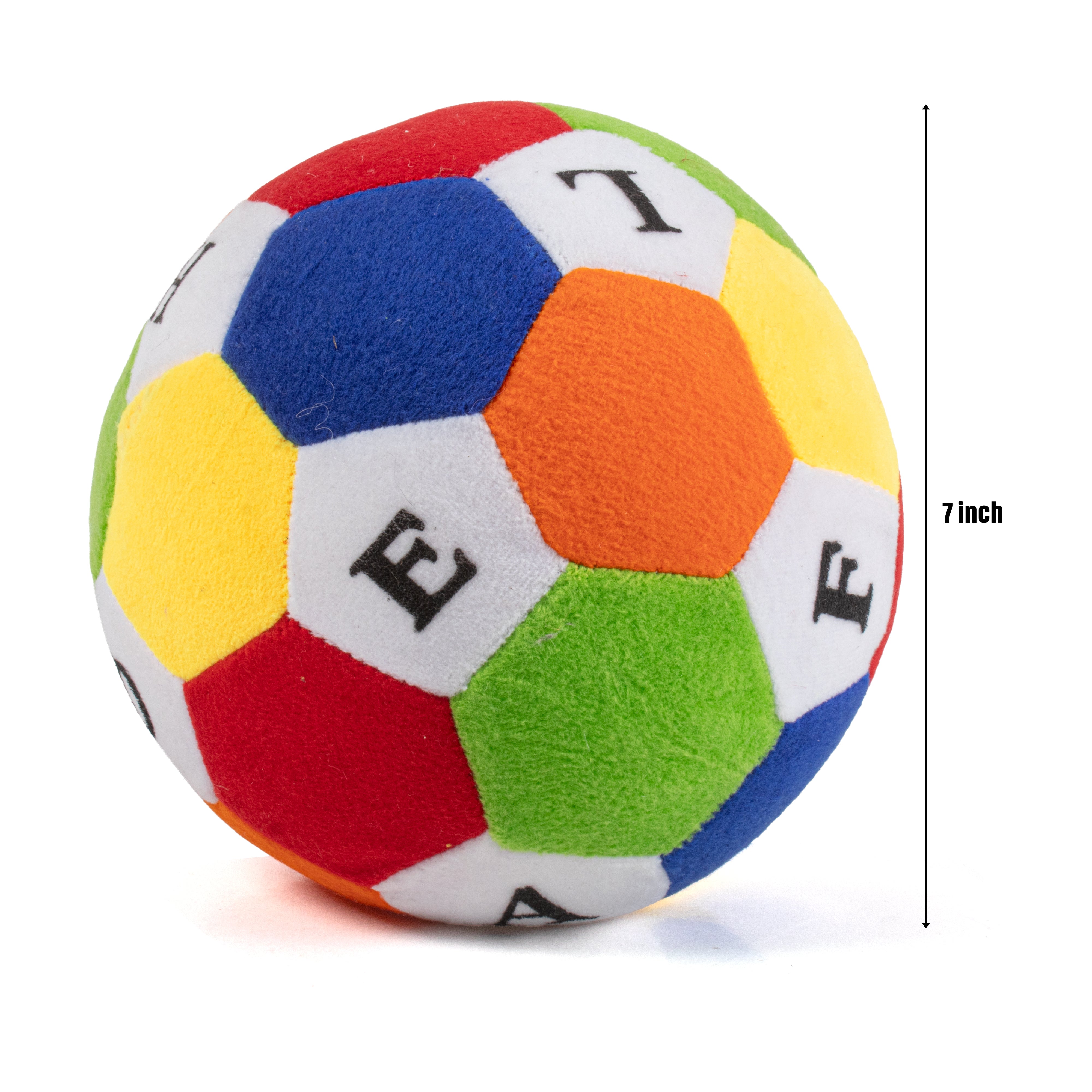 Soft Football with Letters 7.08inch Dia 1 pc