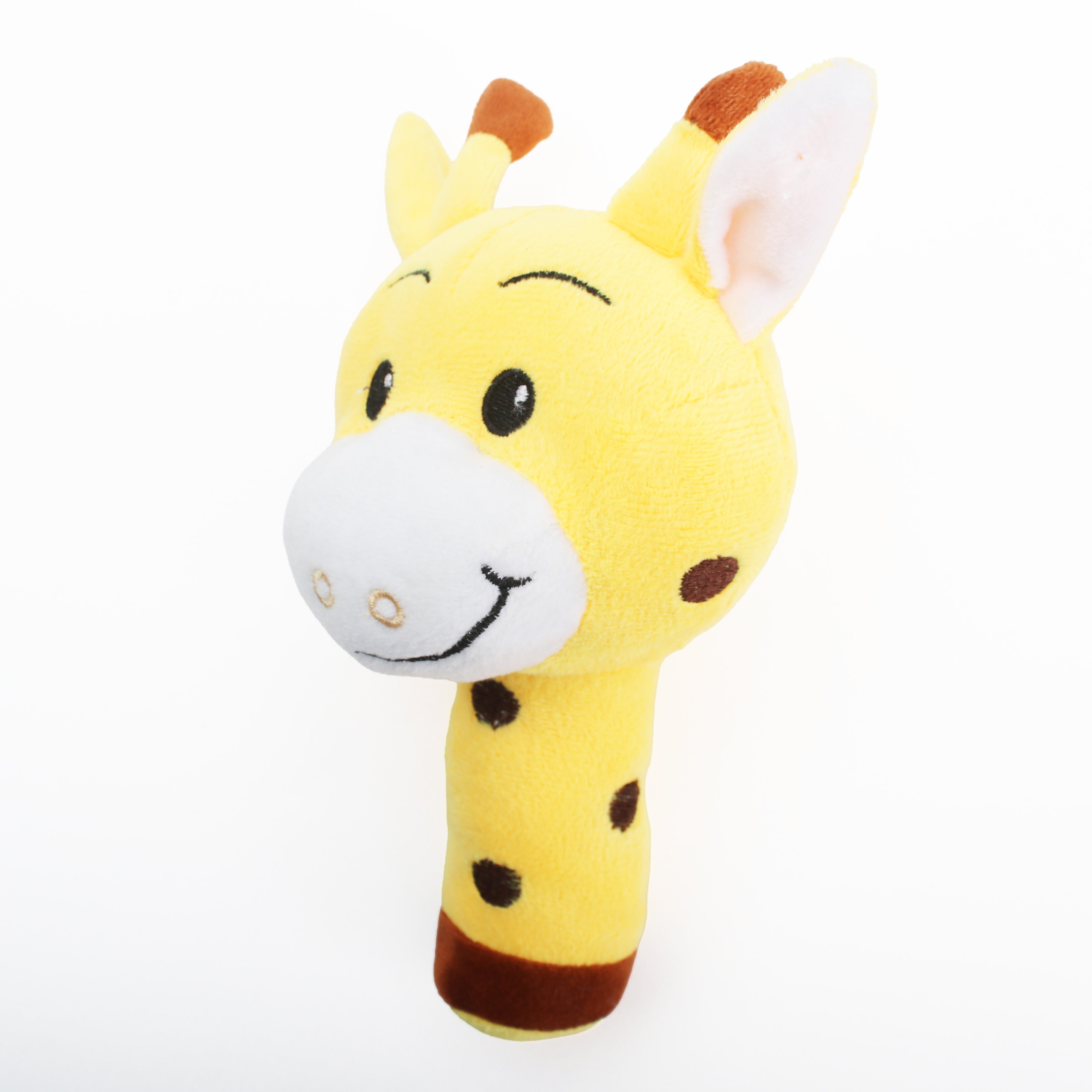 Soft Toy Giraffe Rattle L12 X H25 1pc