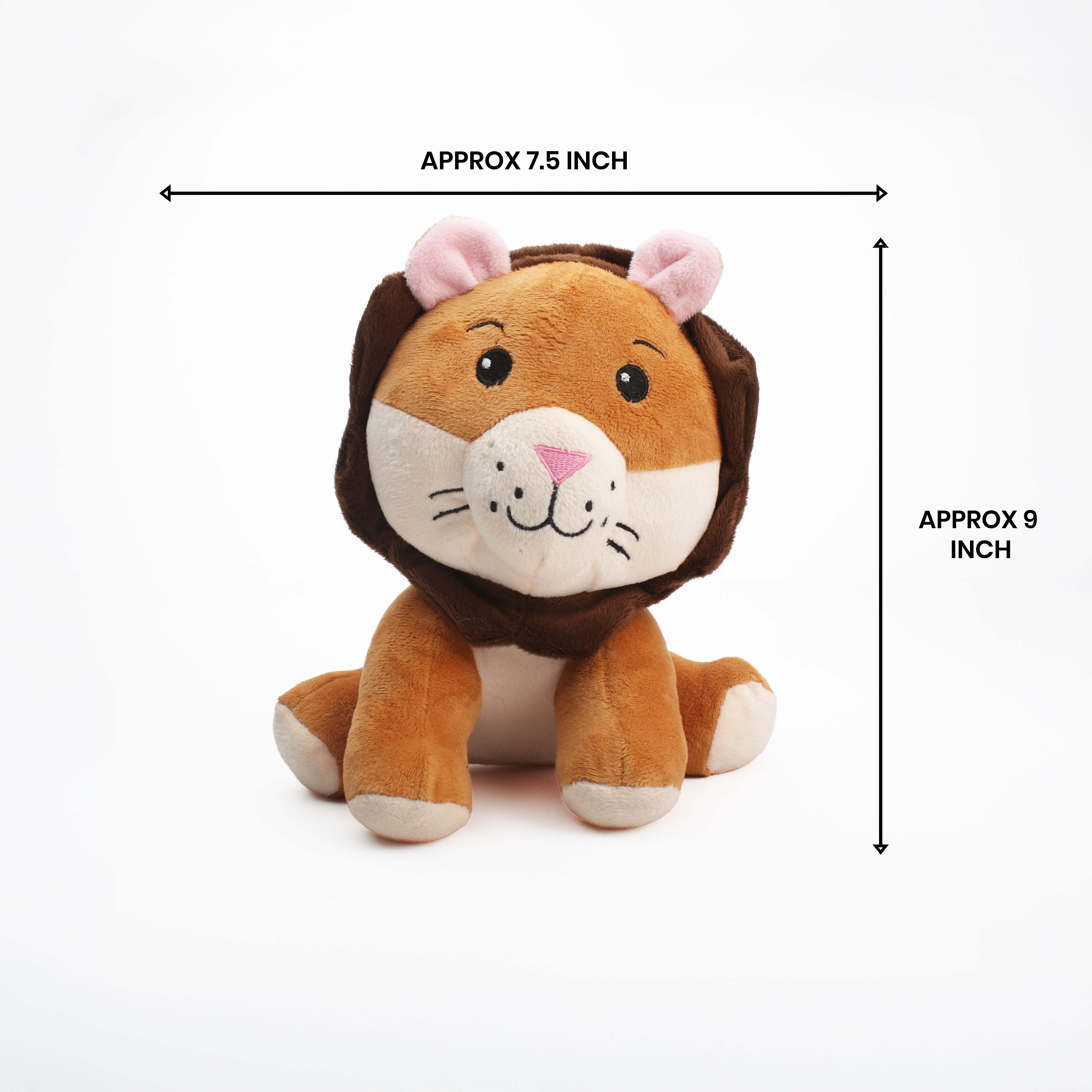 Soft Toy Lion Brown and fawn 10inch 1pc
