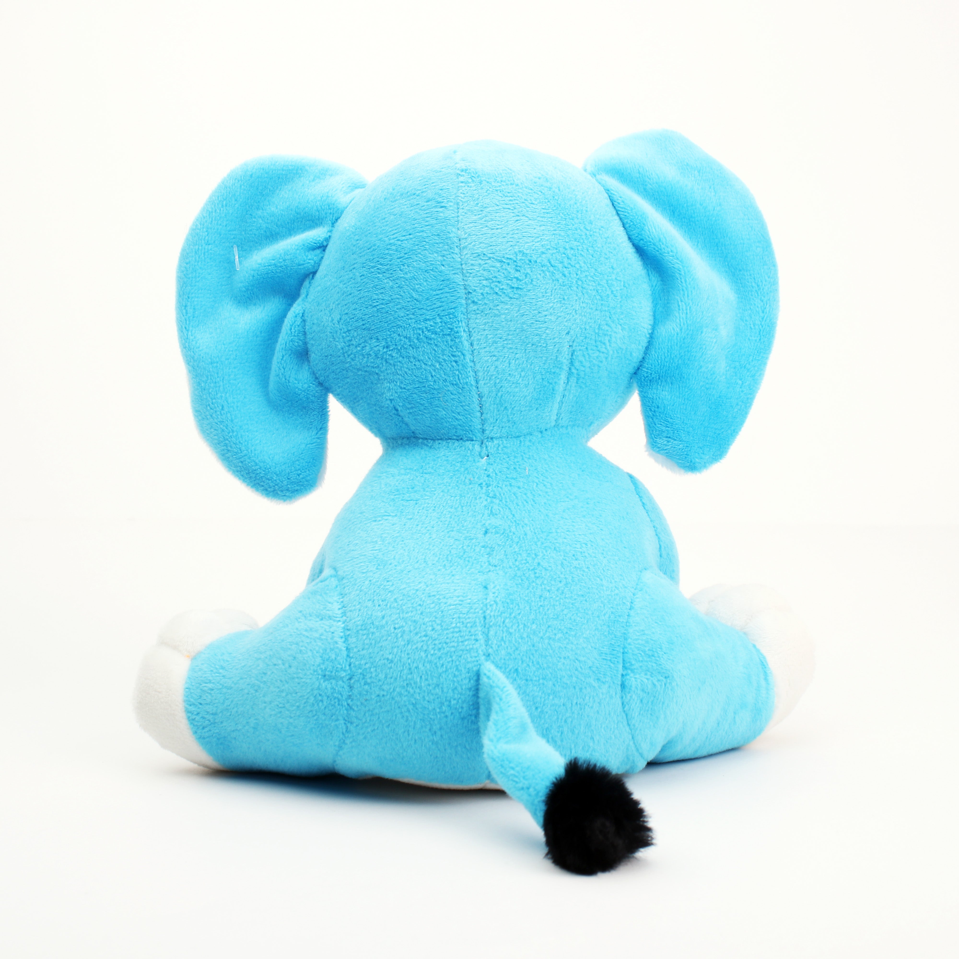Soft Toy Elephant Blue and White 10inch 1pc