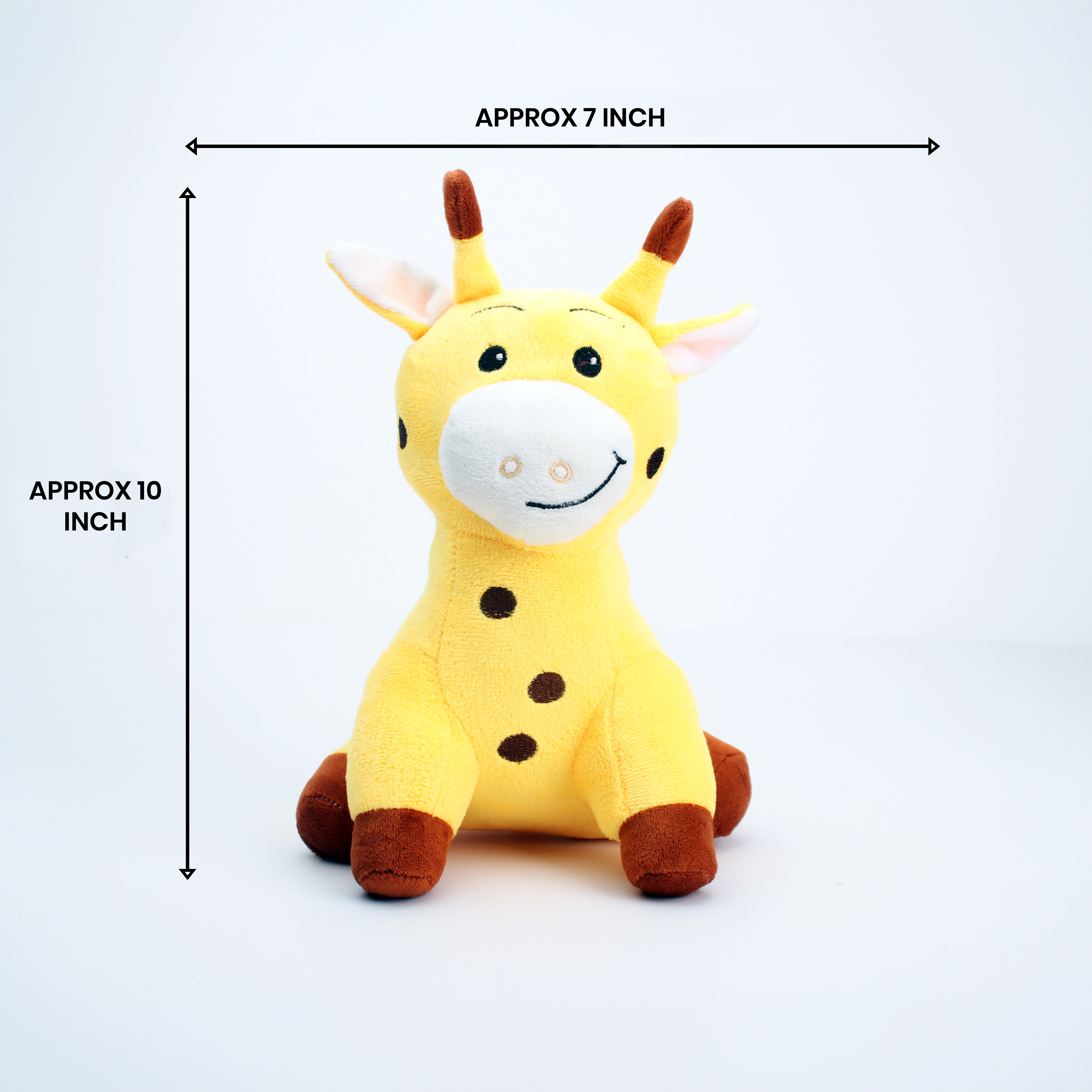 Soft Toy Giraffe Yellow and white 10inch 1pc