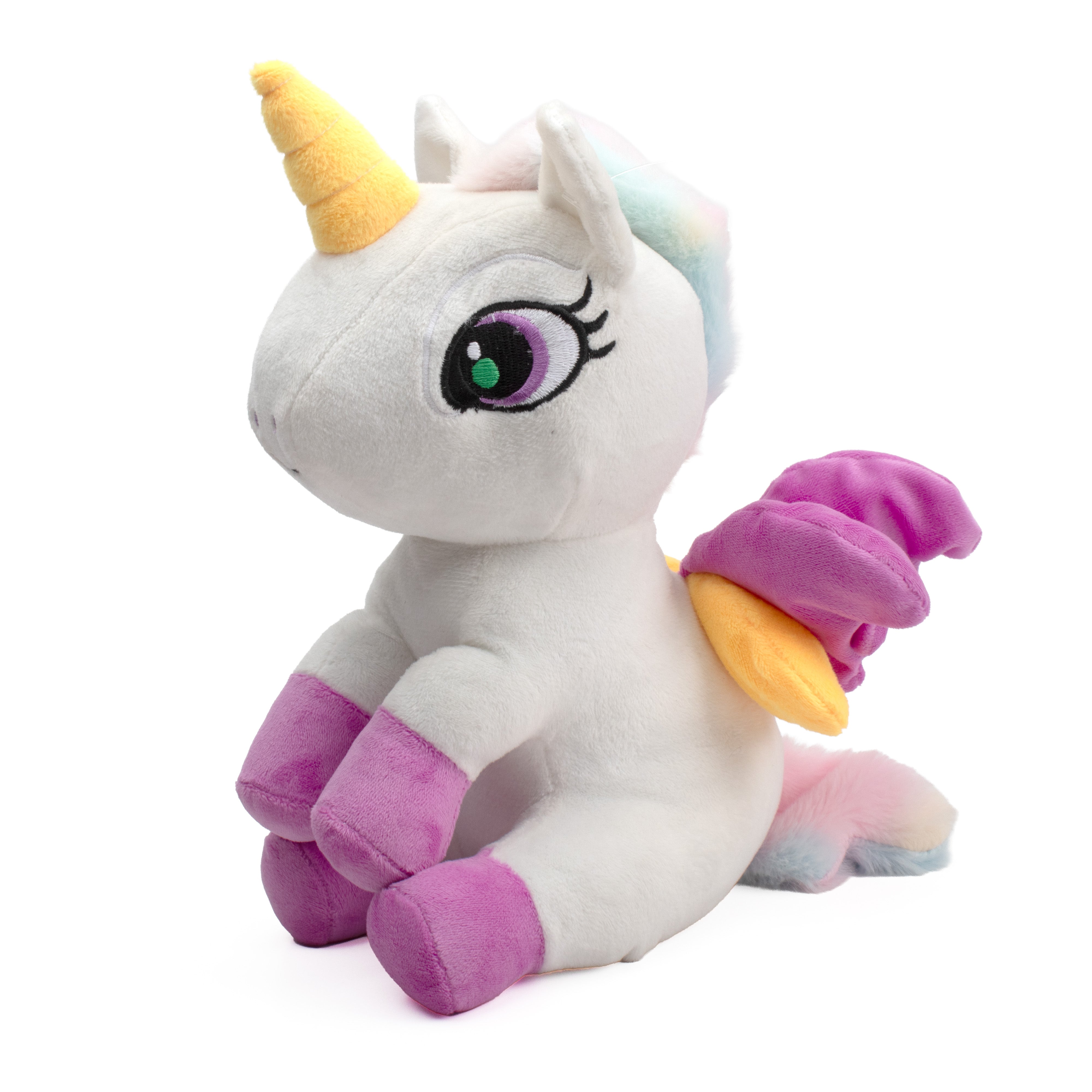 Soft Toy Unicorn White and Purple 10inch 1pc