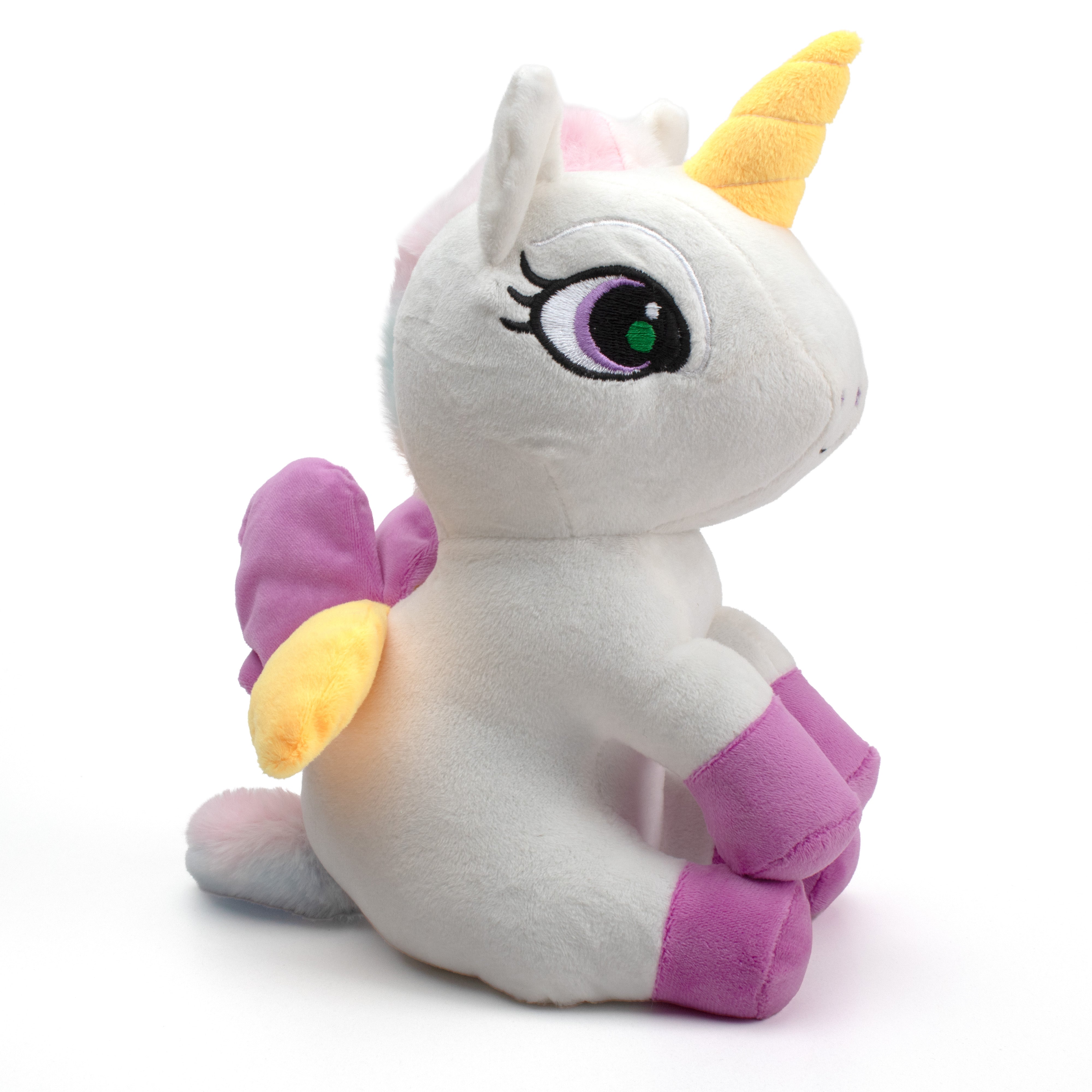 Soft Toy Unicorn White and Purple 10inch 1pc
